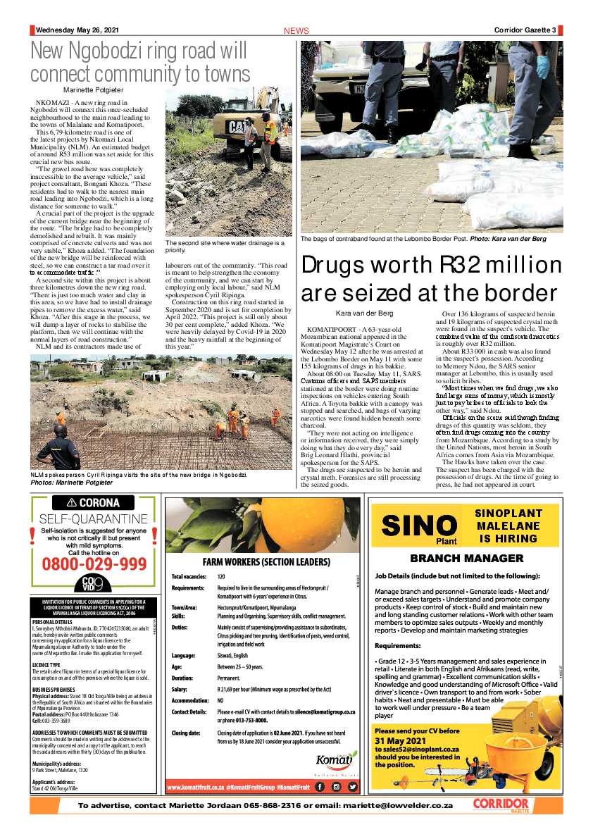 Corridor Gazette 26 May 2021 page 3