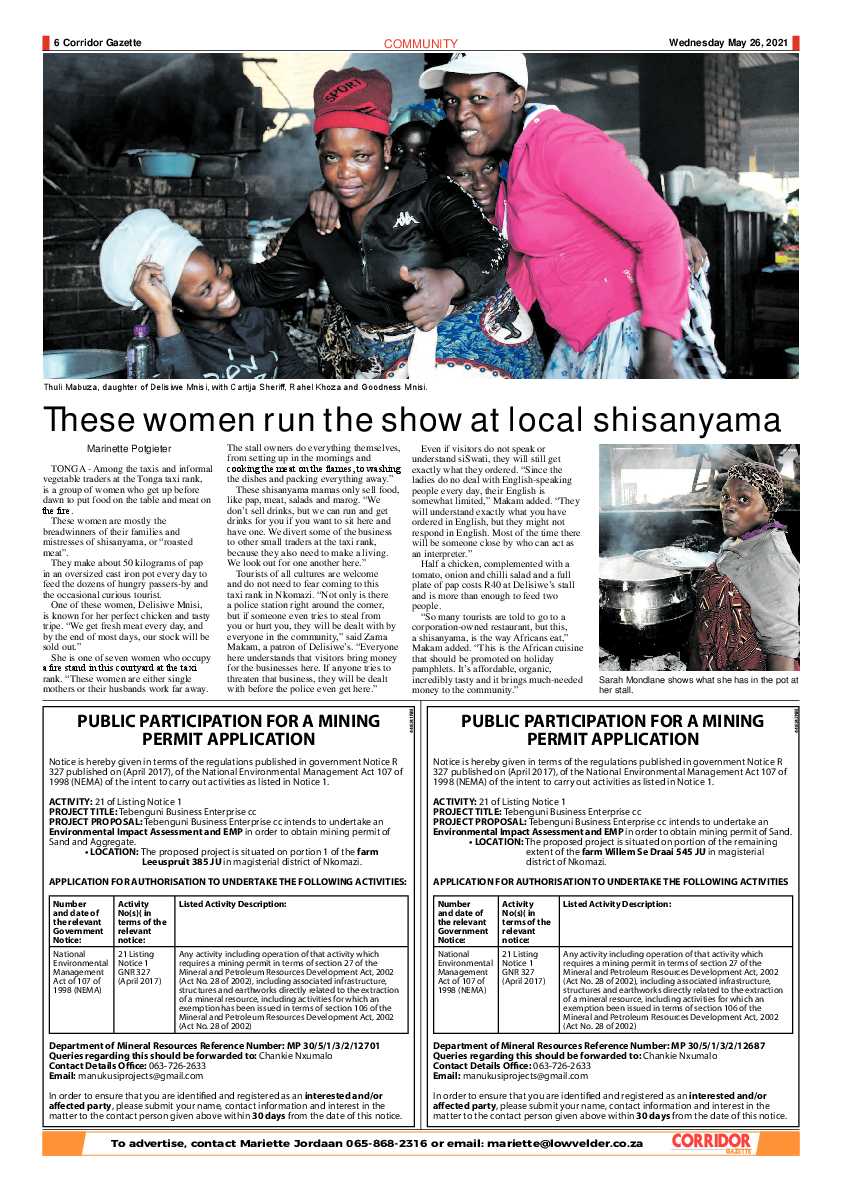 Corridor Gazette 26 May 2021 page 6