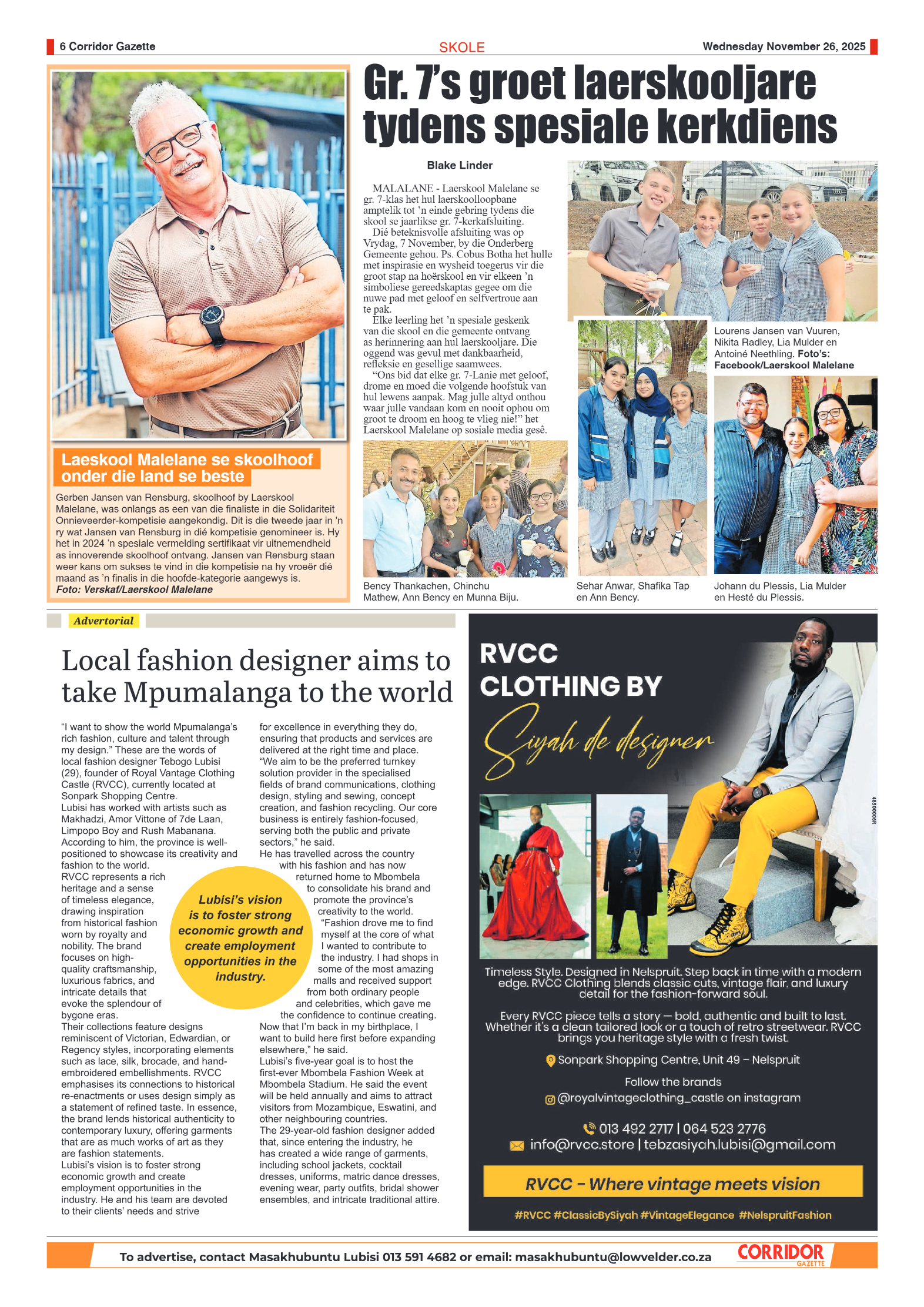 Corridor Gazette 26 November 2025 page 6