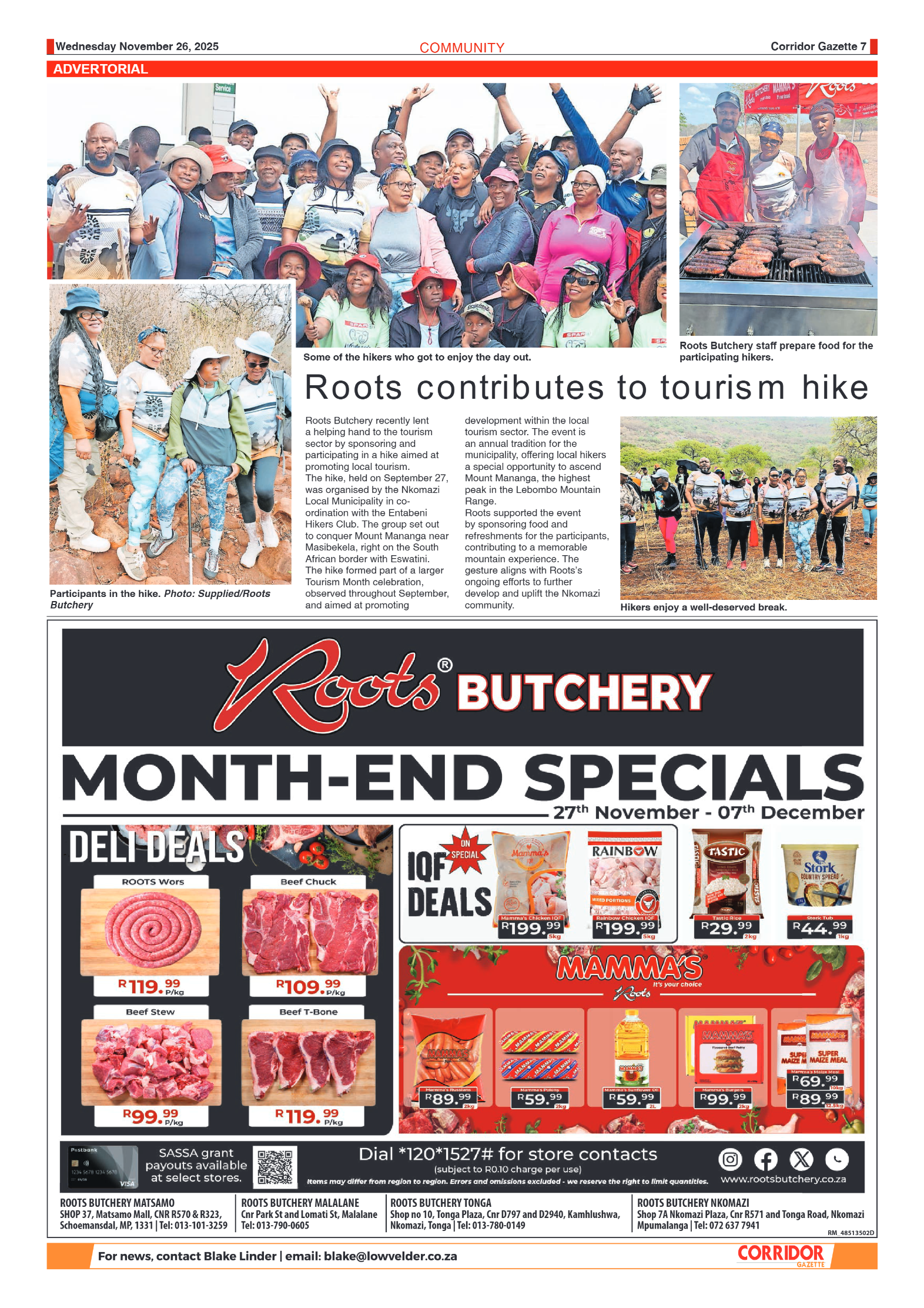 Corridor Gazette 26 November 2025 page 7