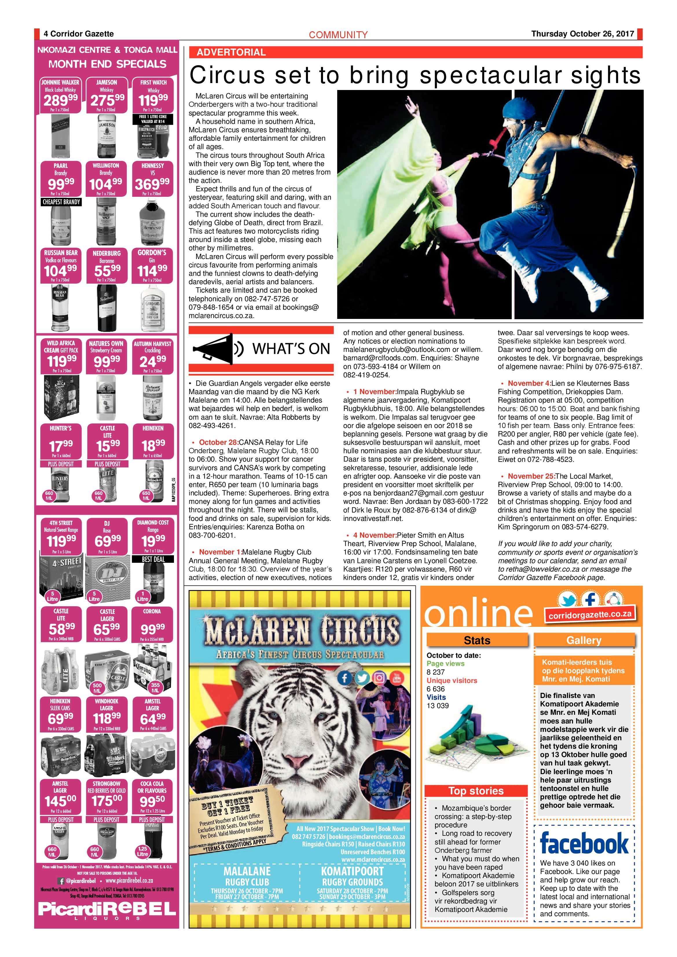 Corridor Gazette 26 October 2017 page 4