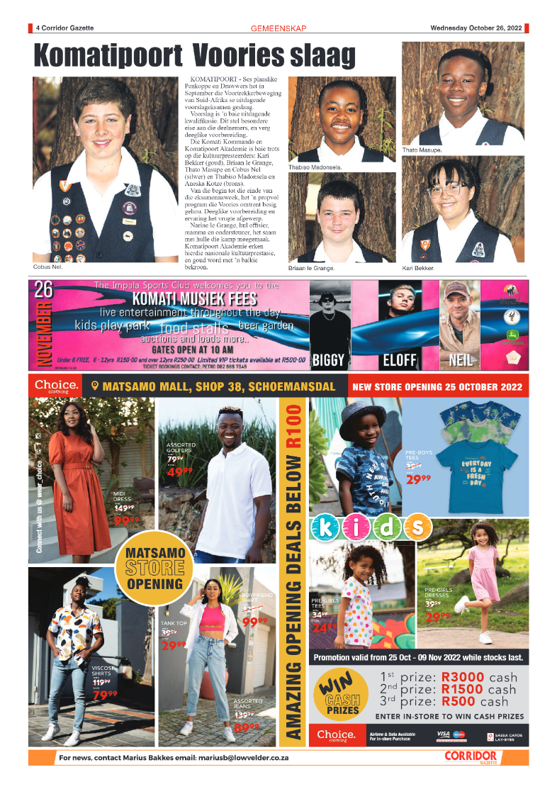 Corridor Gazette 26 October 2022 page 4