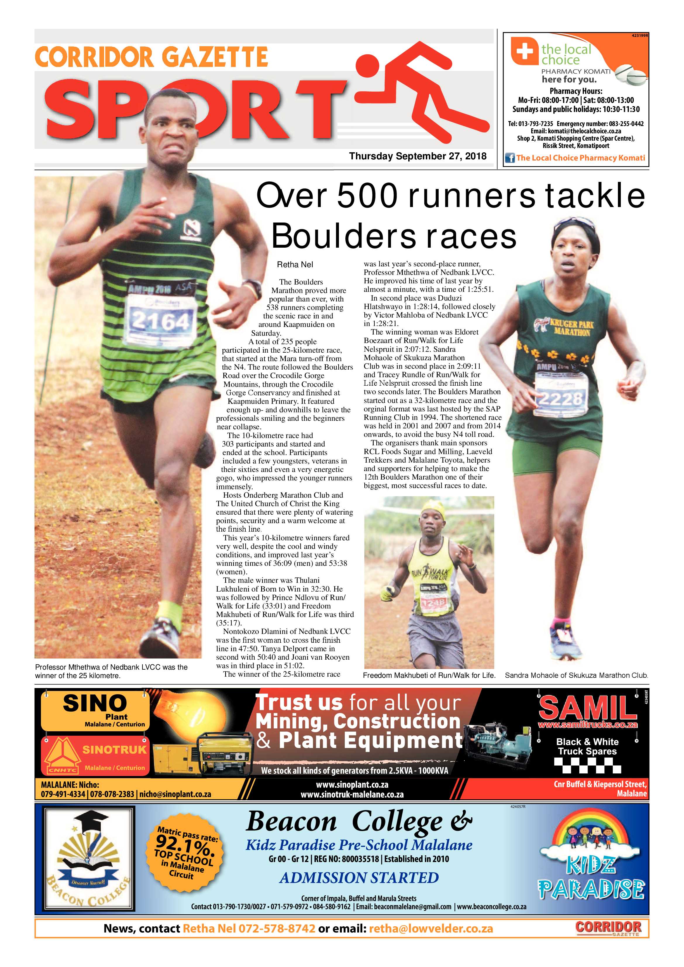 Corridor Gazette 27 September 2018 page 12