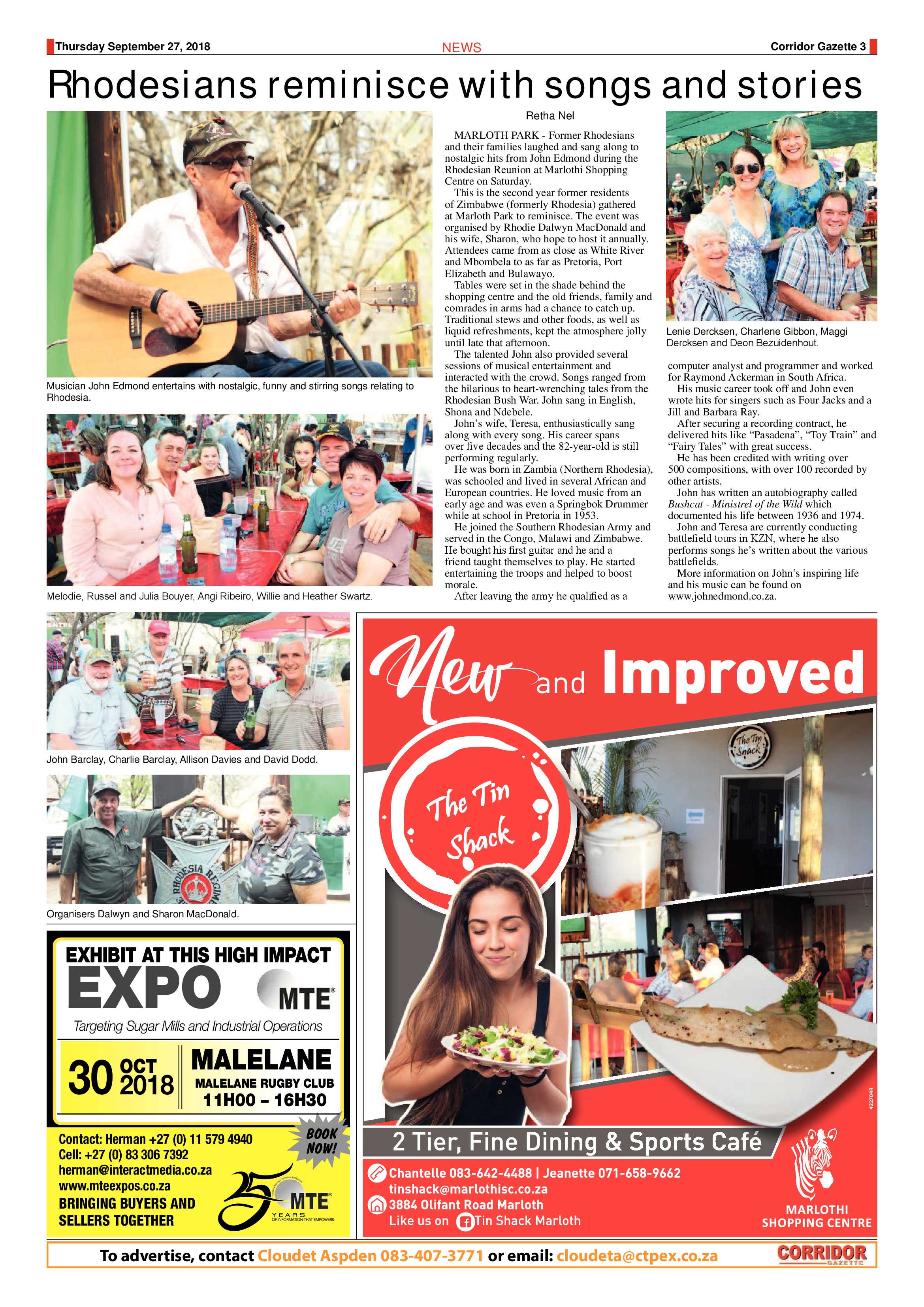 Corridor Gazette 27 September 2018 page 3
