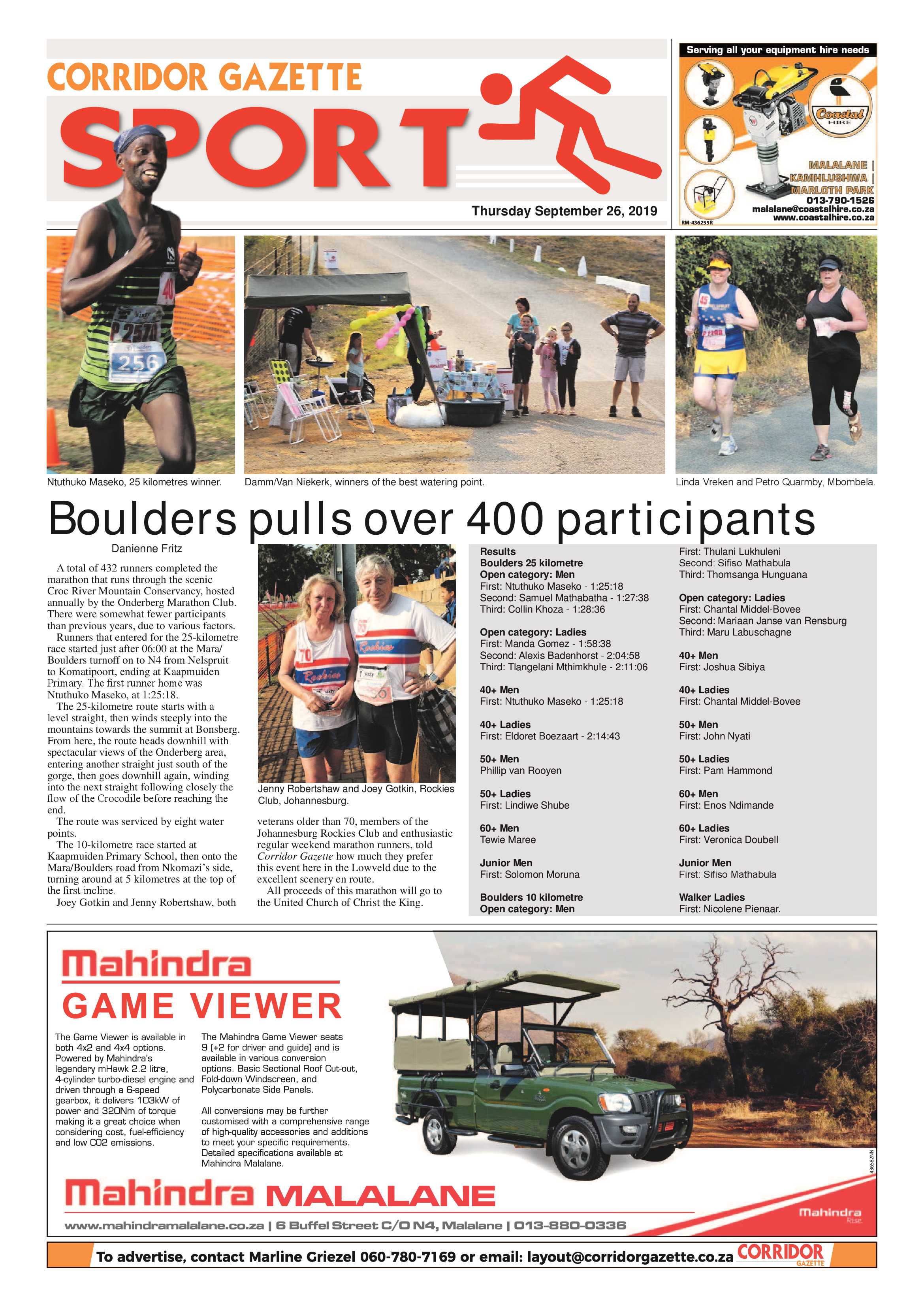 Corridor Gazette 26 September 2019 page 8