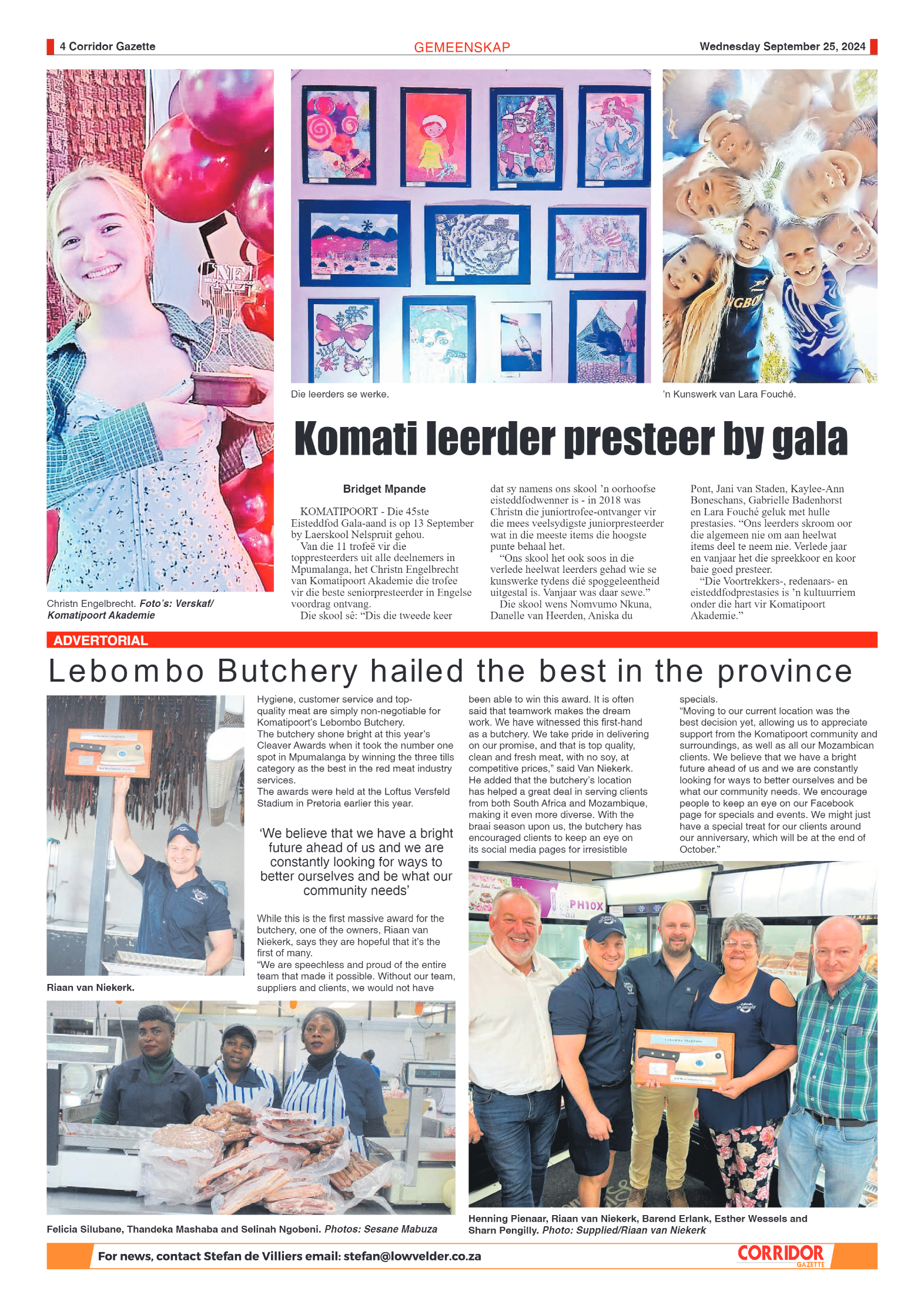 Corridor Gazette 25 September 2024 page 4