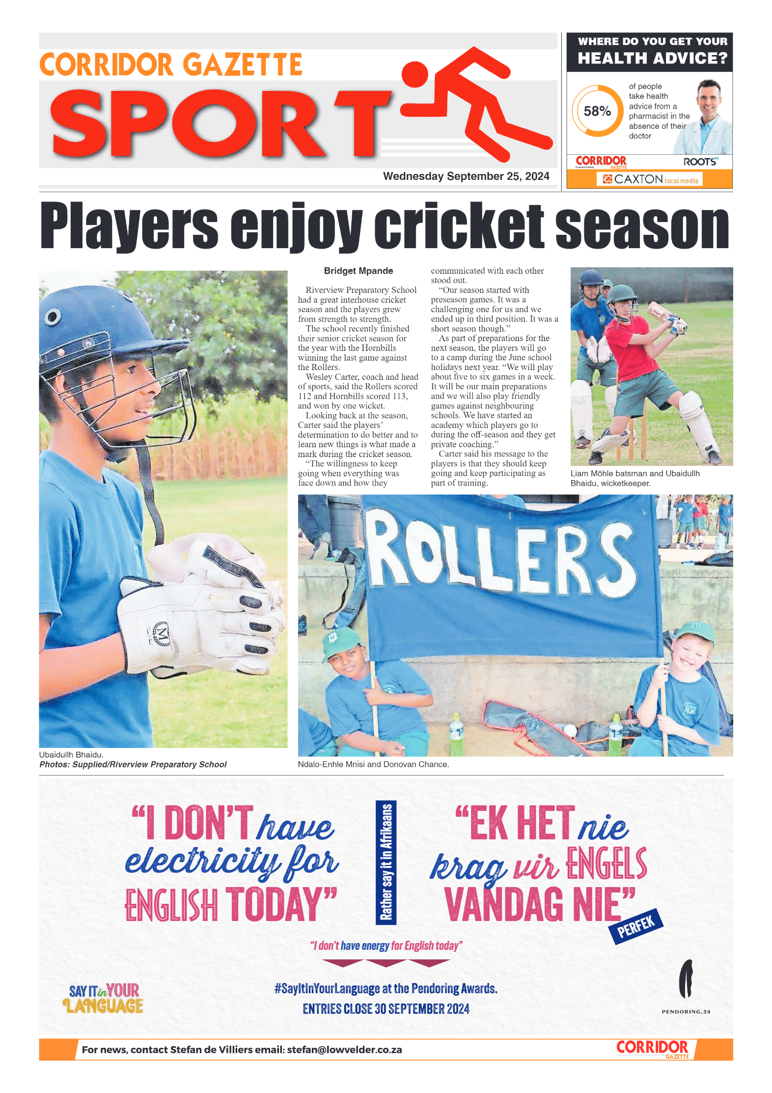 Corridor Gazette 25 September 2024 page 8