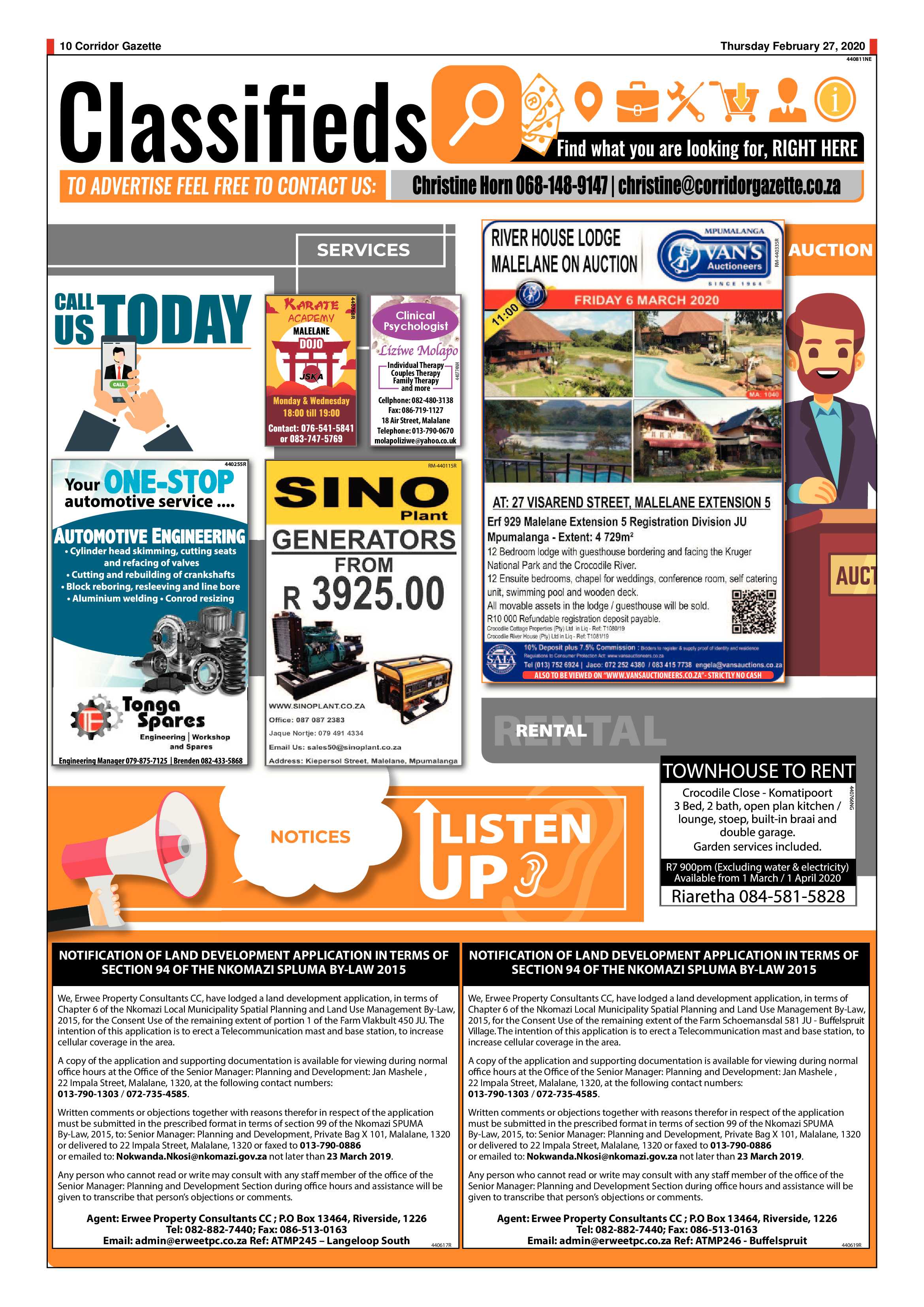 Corridor Gazette 27 February 2020 page 10