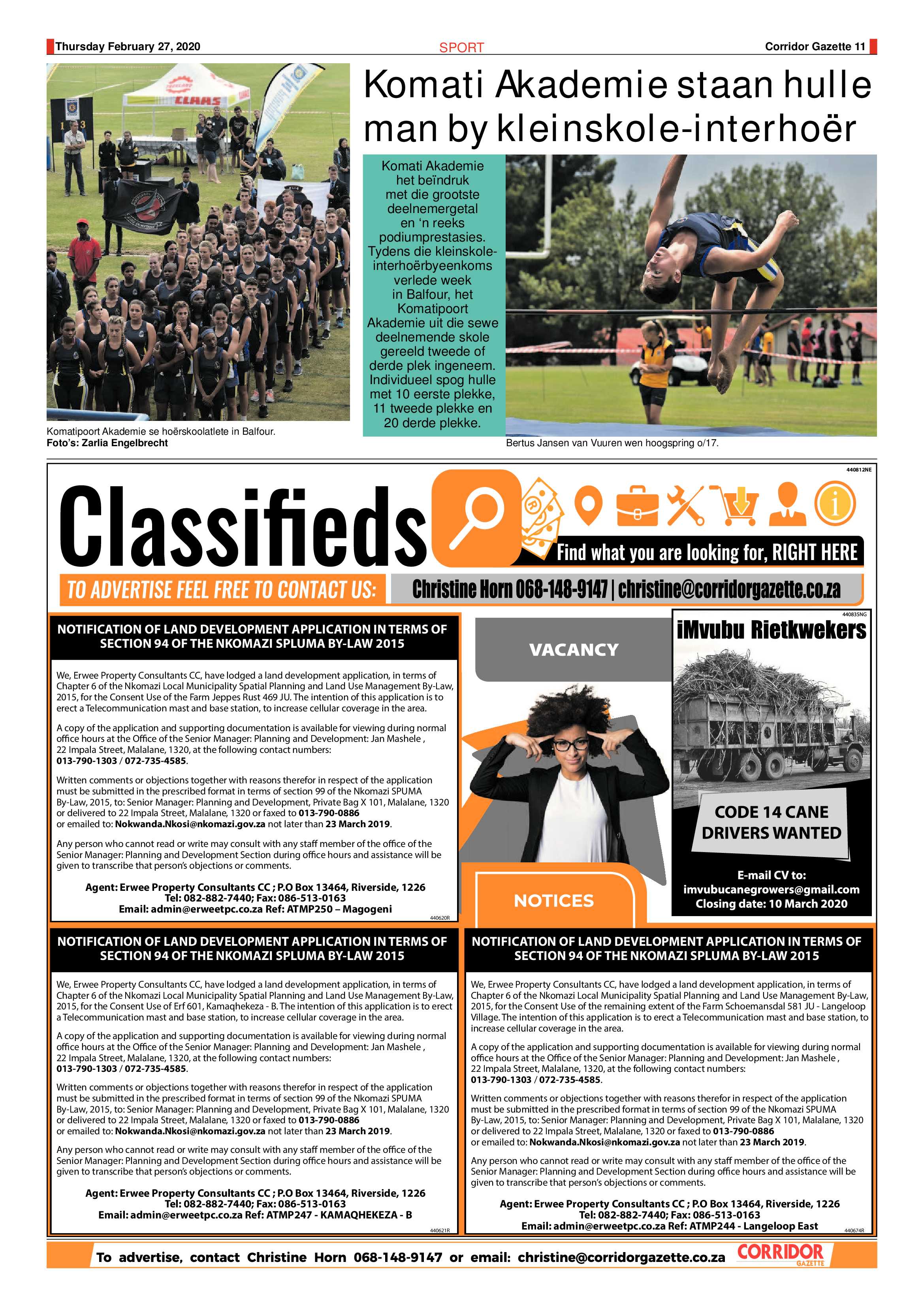 Corridor Gazette 27 February 2020 page 11