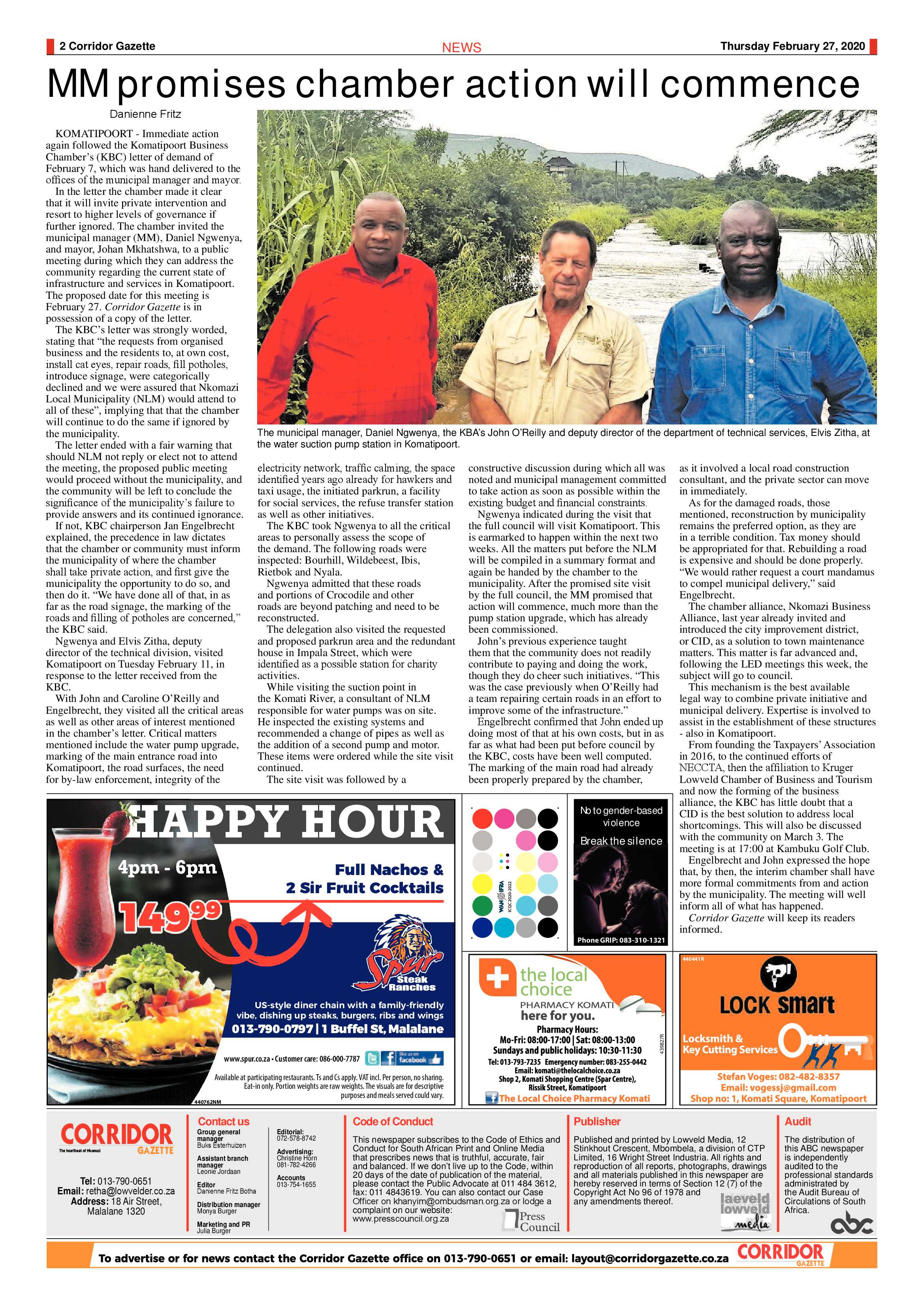 Corridor Gazette 27 February 2020 page 2