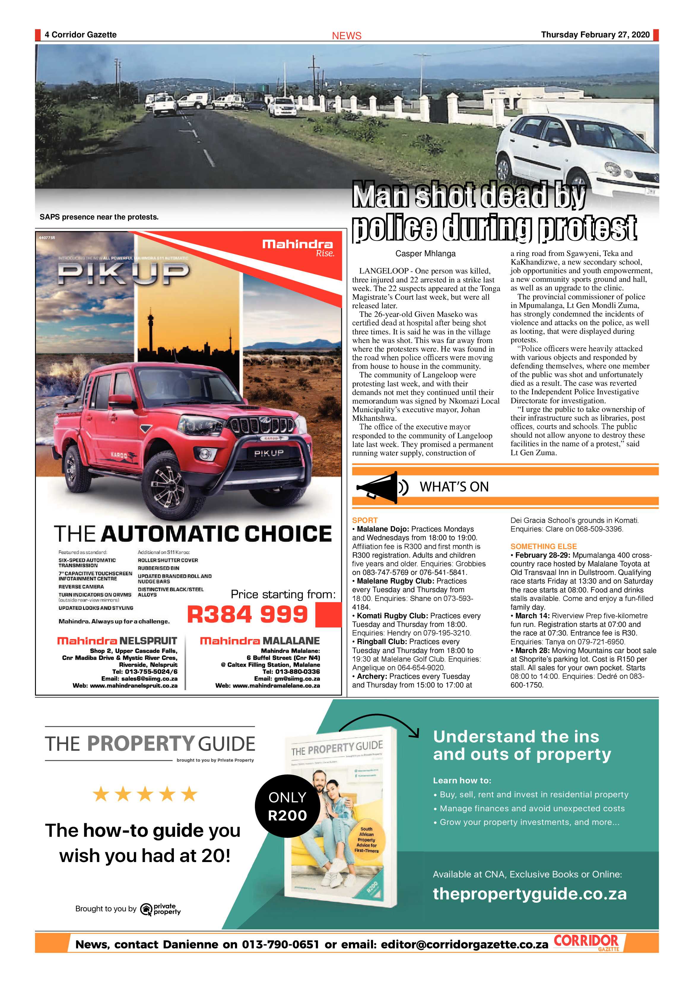 Corridor Gazette 27 February 2020 page 4