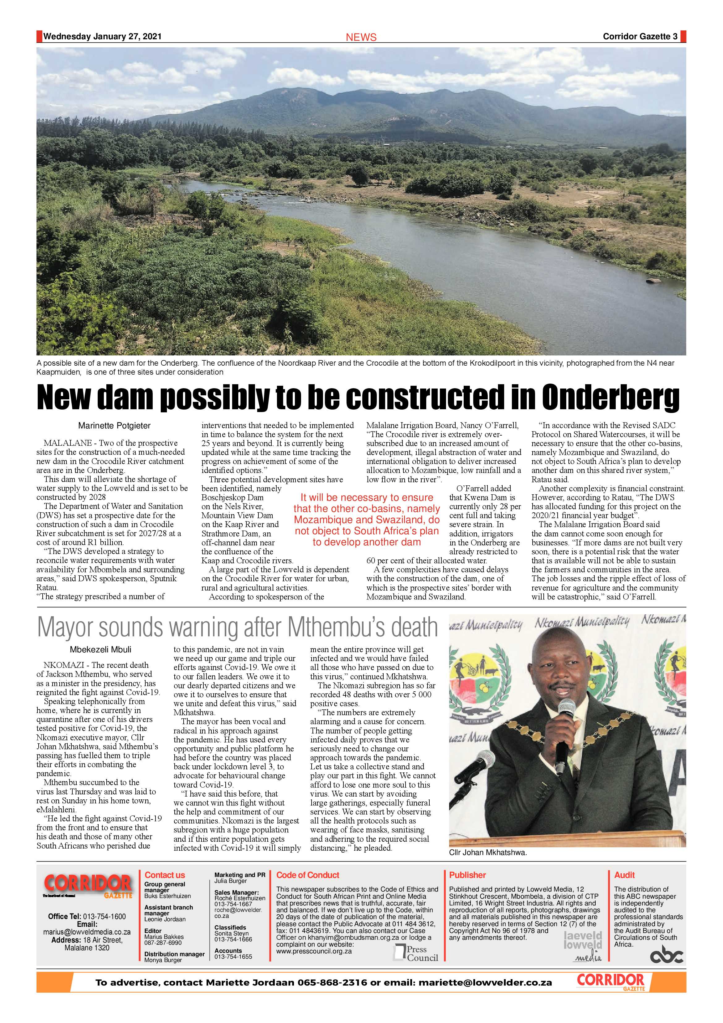 Corridor Gazette 27 January 2021 page 3
