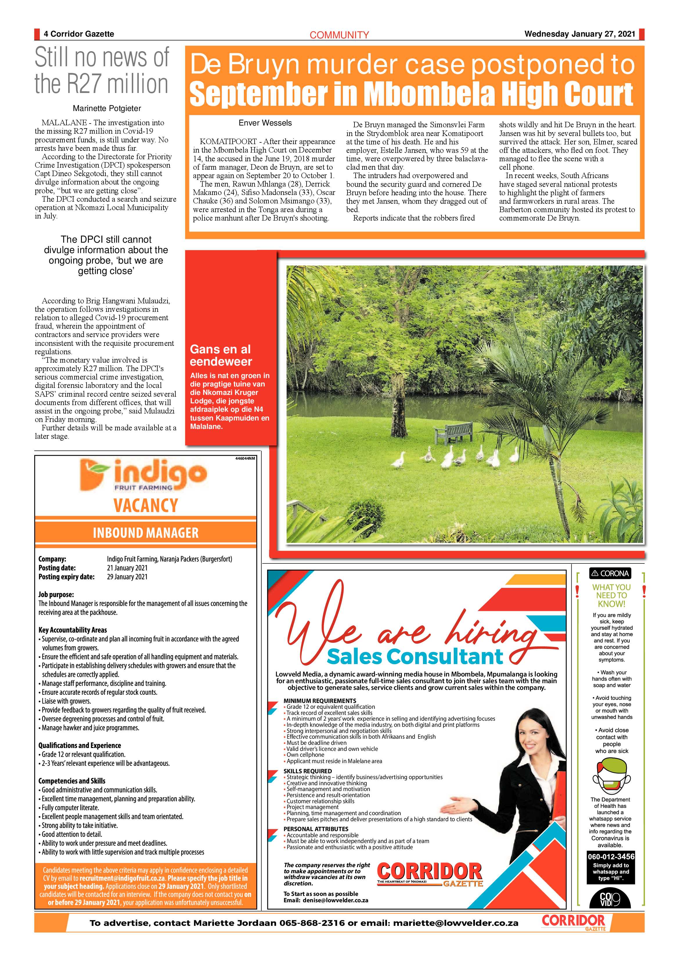 Corridor Gazette 27 January 2021 page 4
