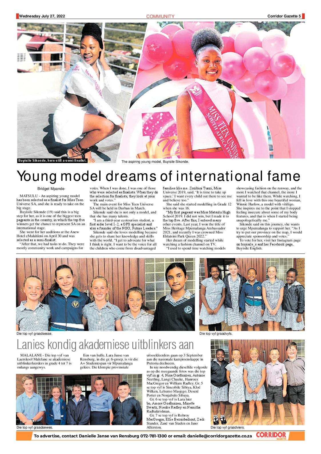 Corridor Gazette 27 July 2022 page 5