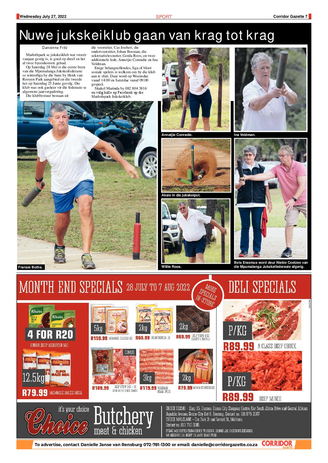 Corridor Gazette 27 July 2022 page 7