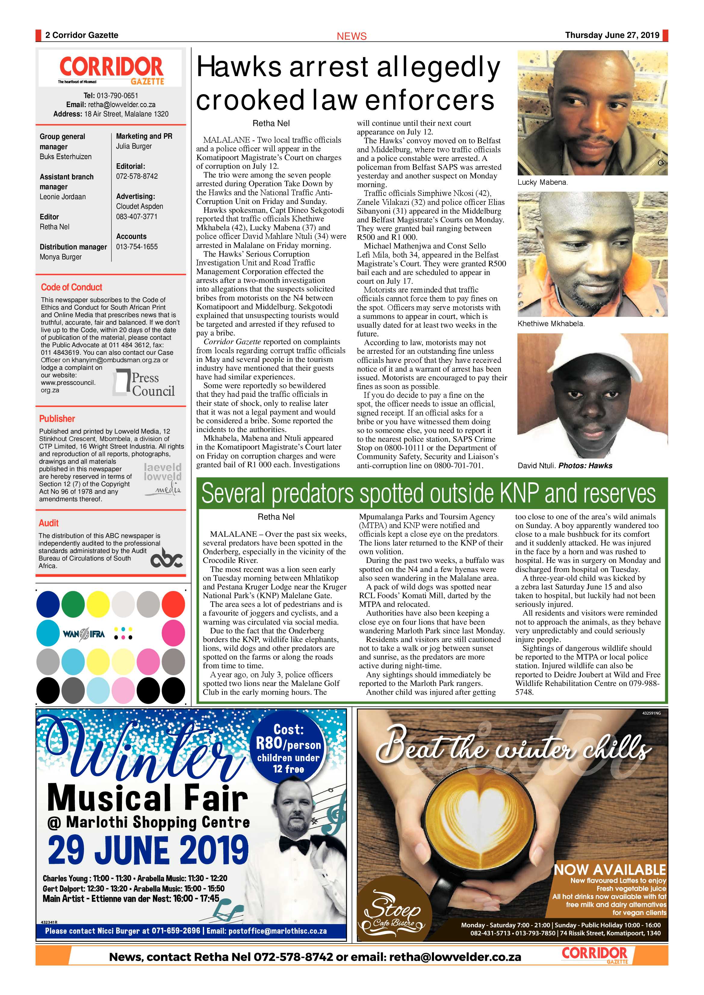 Corridor Gazette 27 June 2019 page 2
