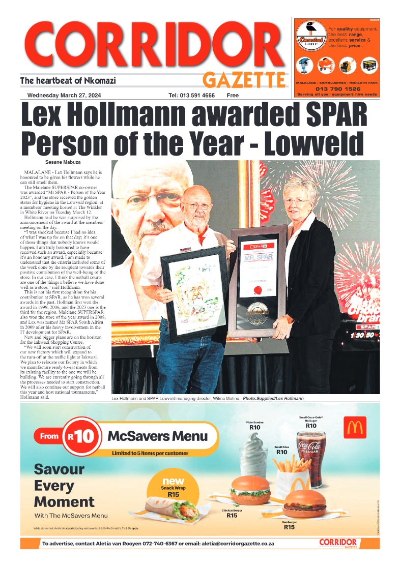 Corridor Gazette 28 March 2024 page 1