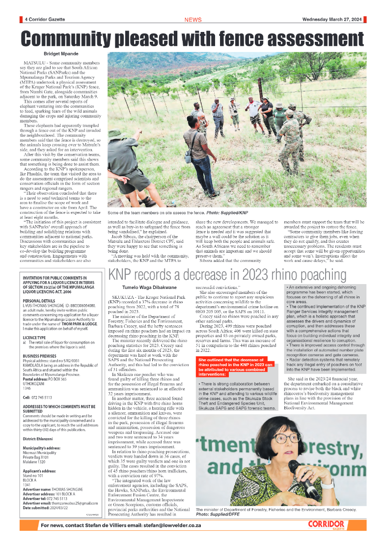 Corridor Gazette 28 March 2024 page 4