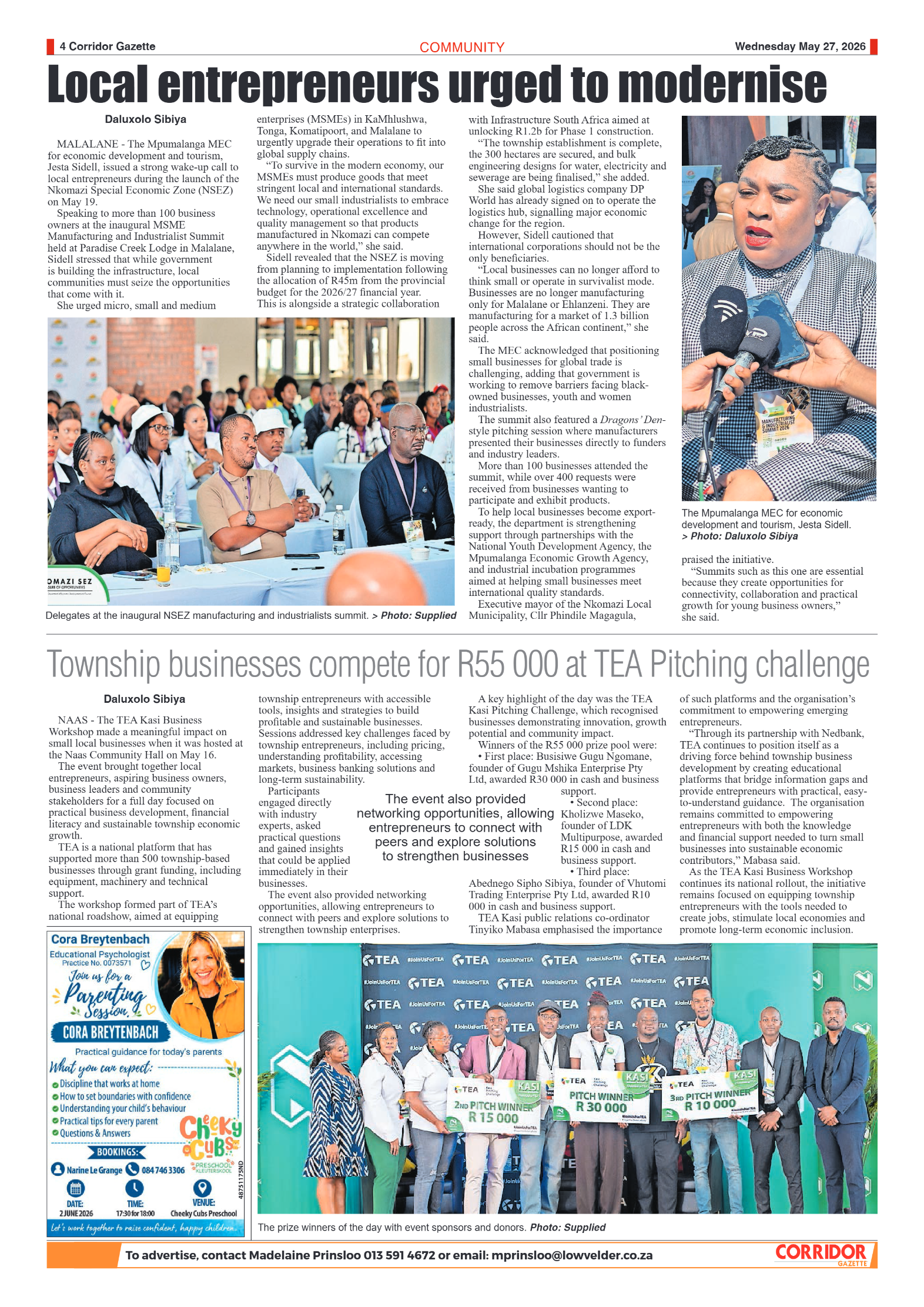 Corridor Gazette 27 May 2026 page 4