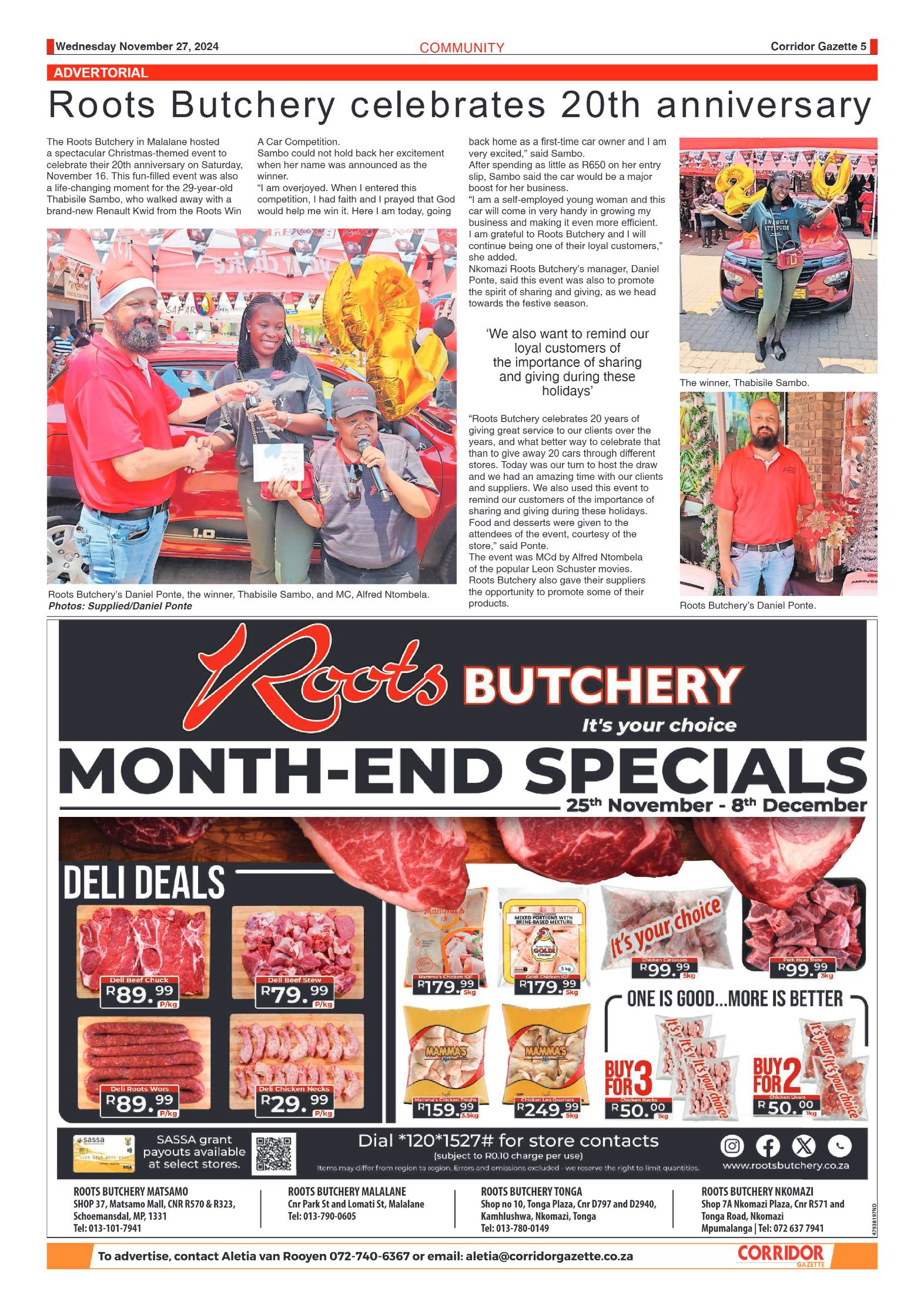 Corridor Gazette 27 November 2024 page 5