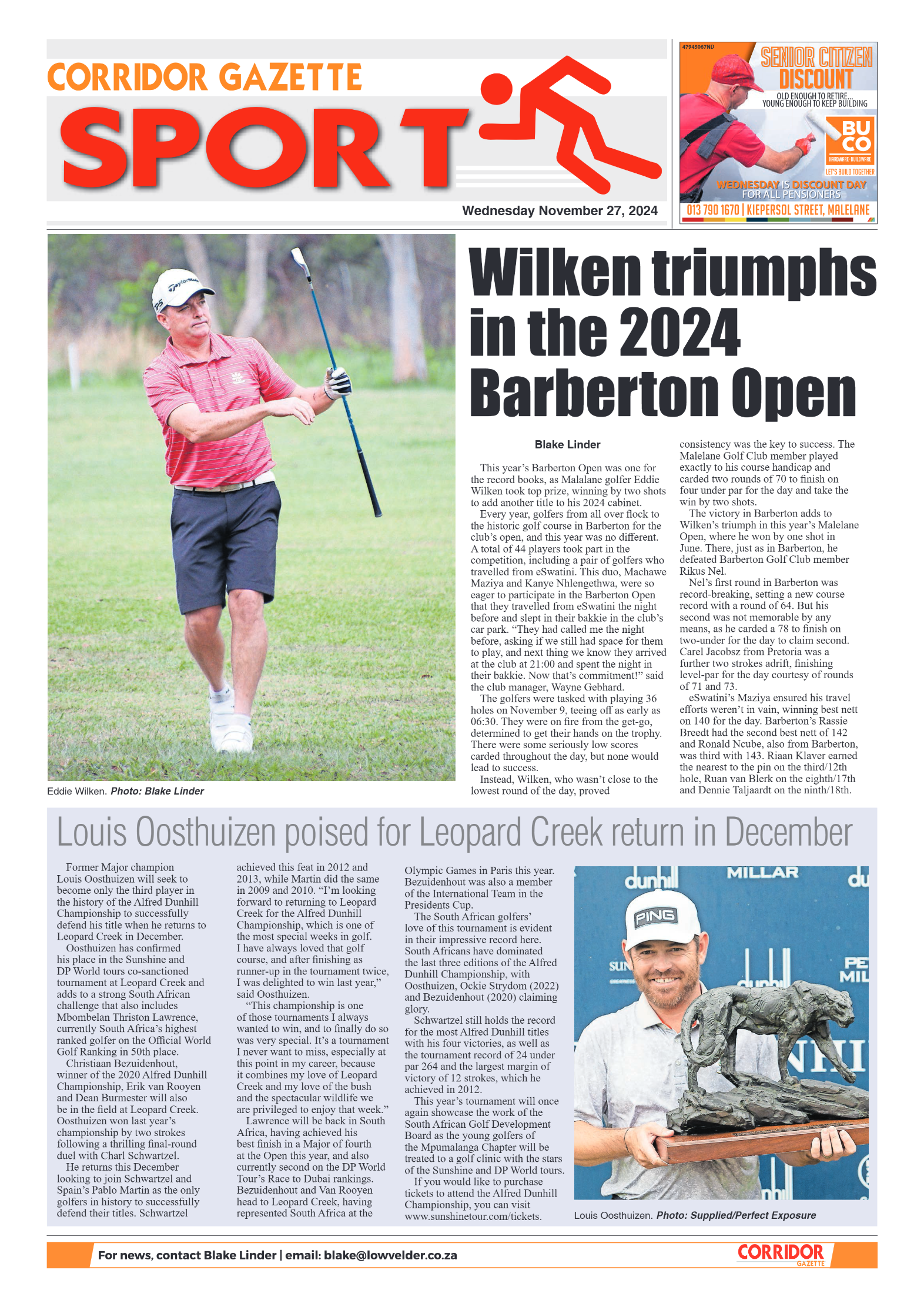 Corridor Gazette 27 November 2024 page 8