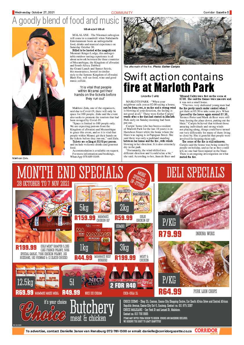 Corridor Gazette 27 October 2021 page 5