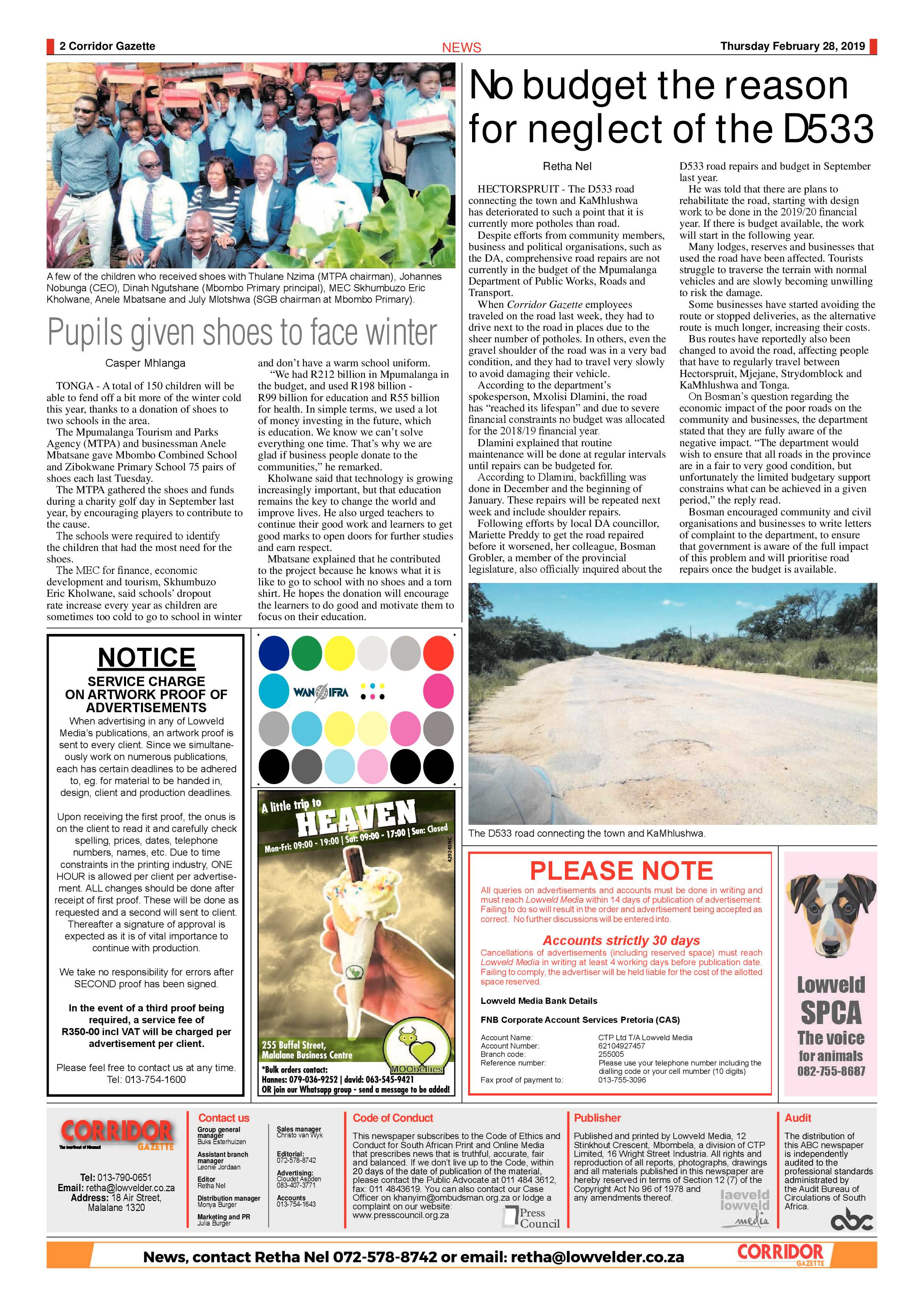 Corridor Gazette 28 February 2019 page 2