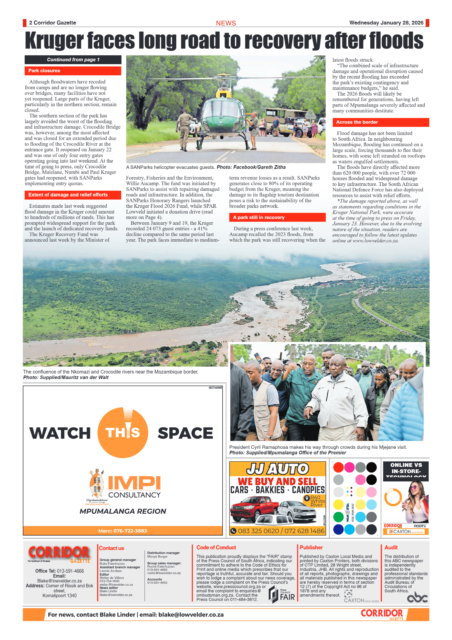 Corridor Gazette 28 January 2026 page 2