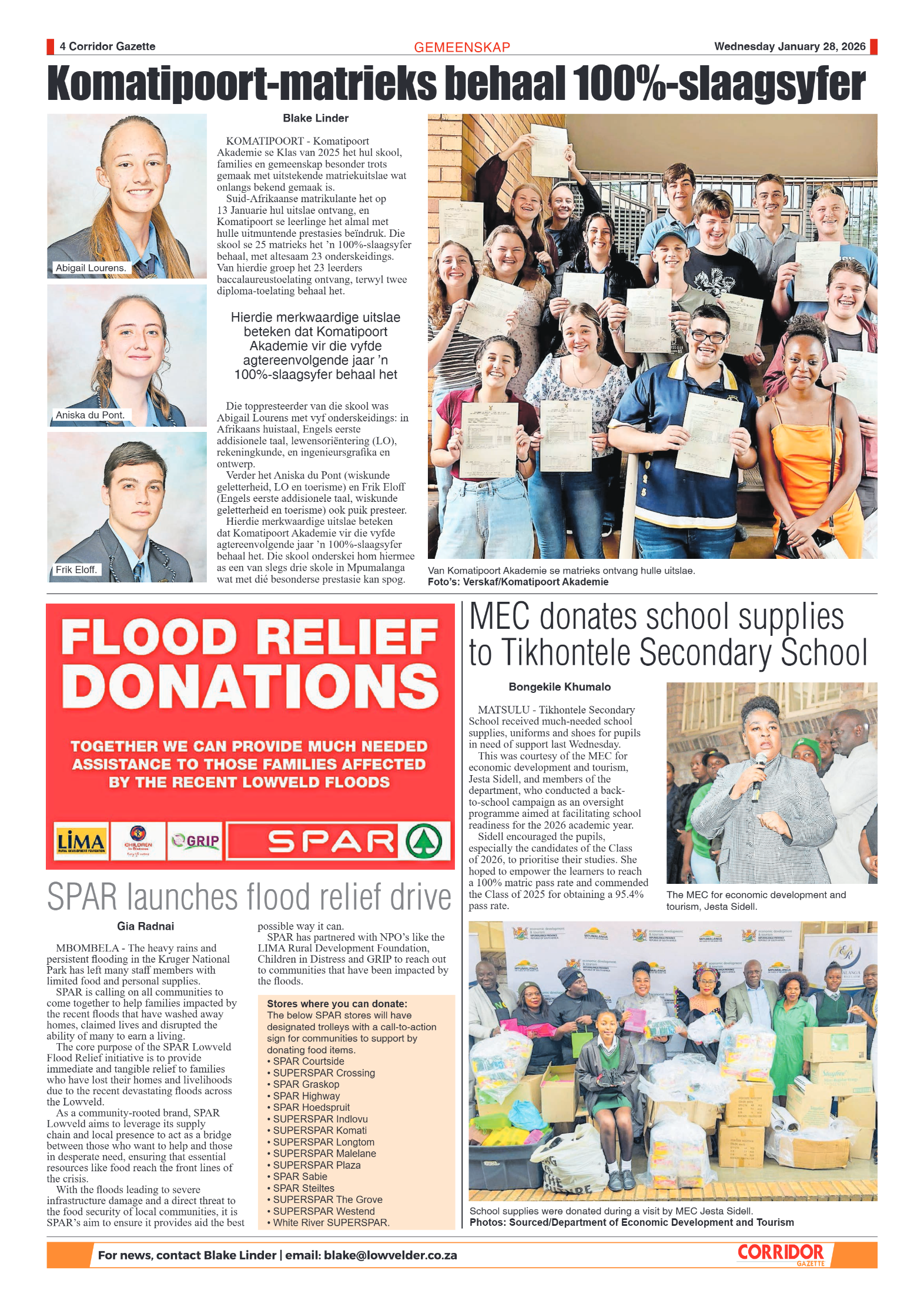 Corridor Gazette 28 January 2026 page 4