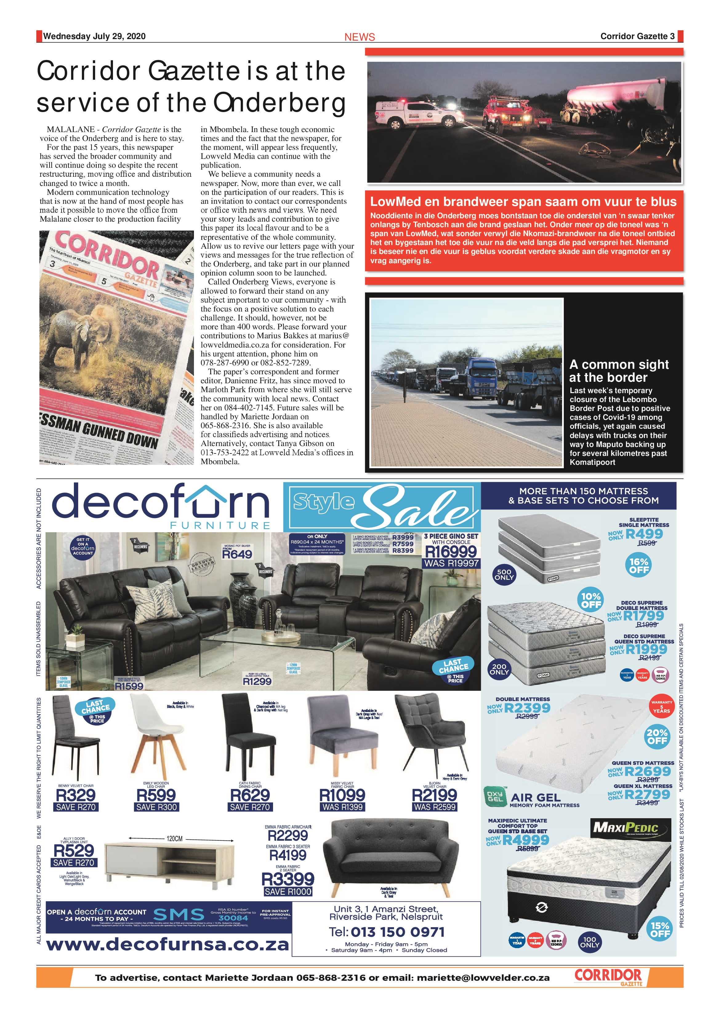 Corridor Gazette 29 July 2020 page 3