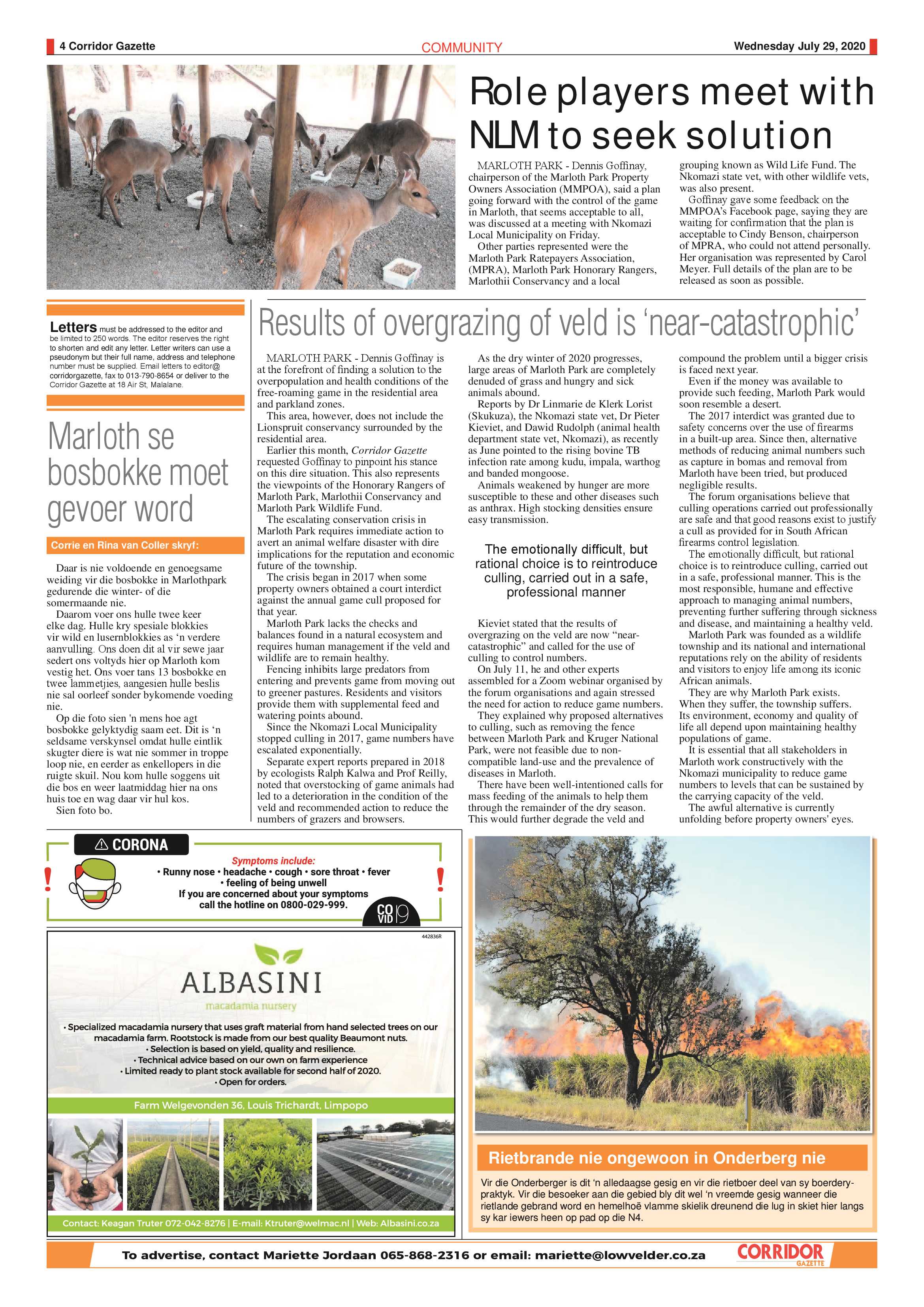 Corridor Gazette 29 July 2020 page 4