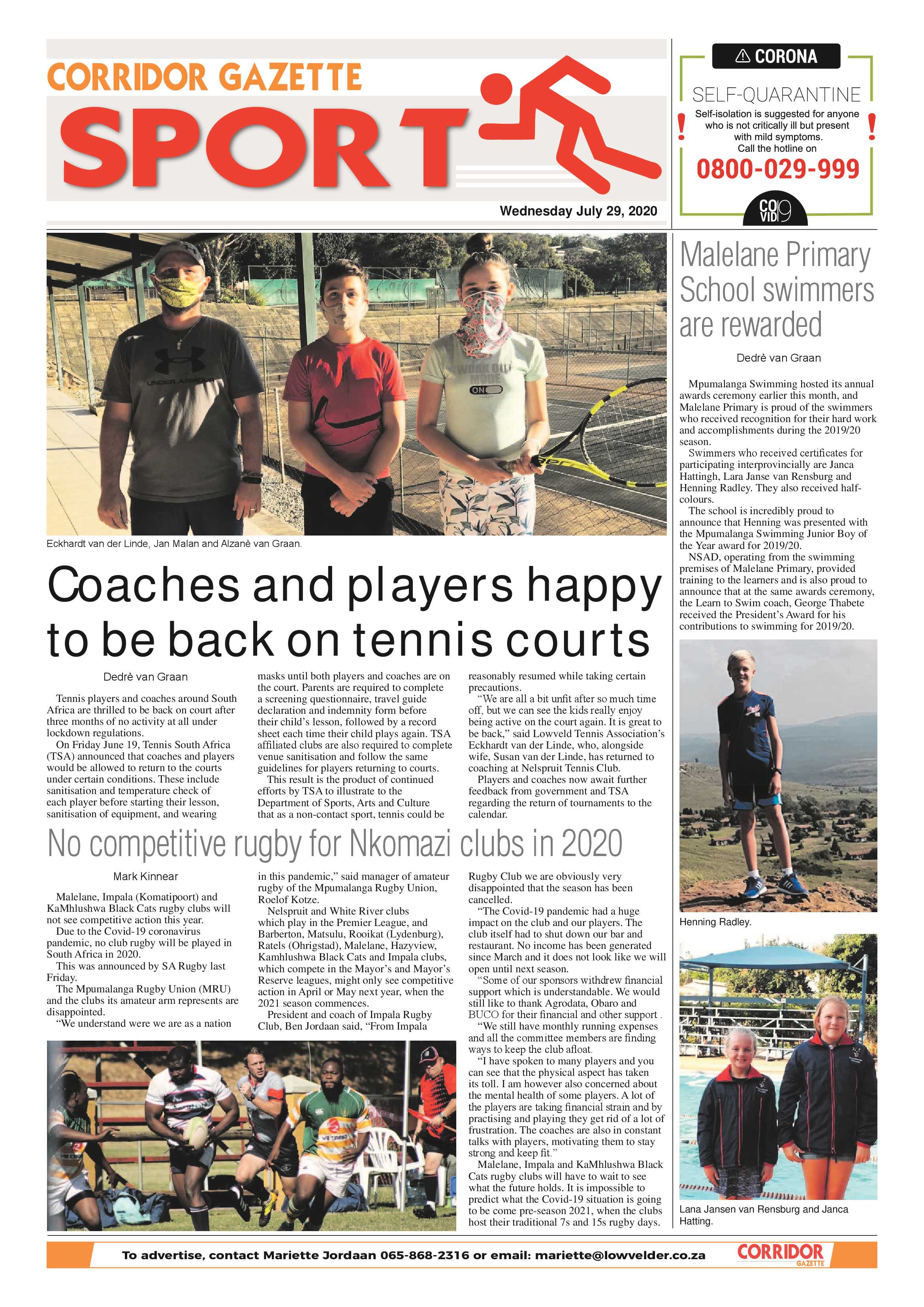 Corridor Gazette 29 July 2020 page 8