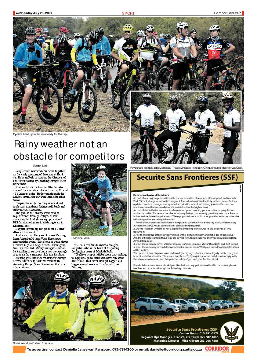 Corridor Gazette 28 July 2021 page 7
