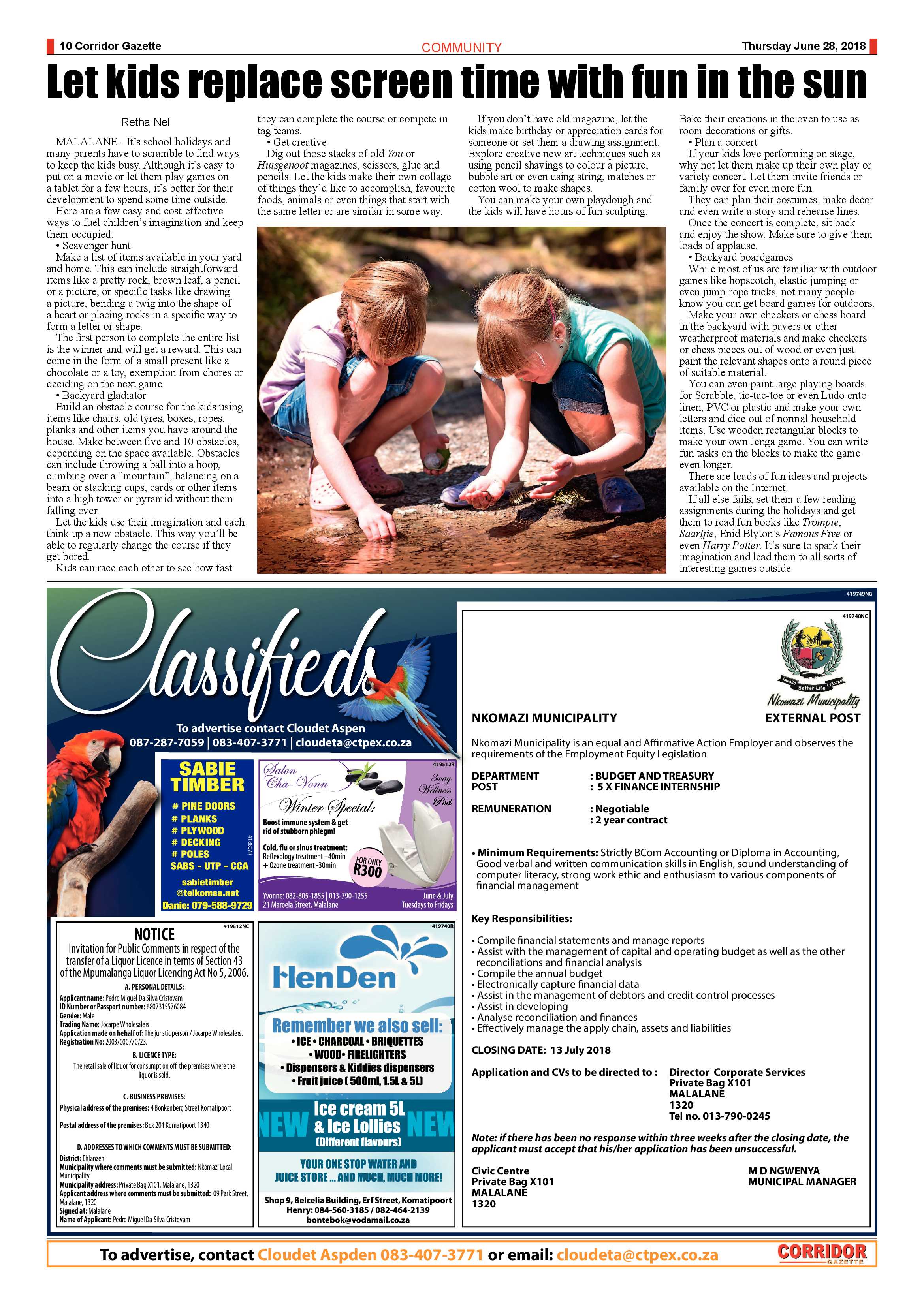 Corridor Gazette 28 June 2018 page 10