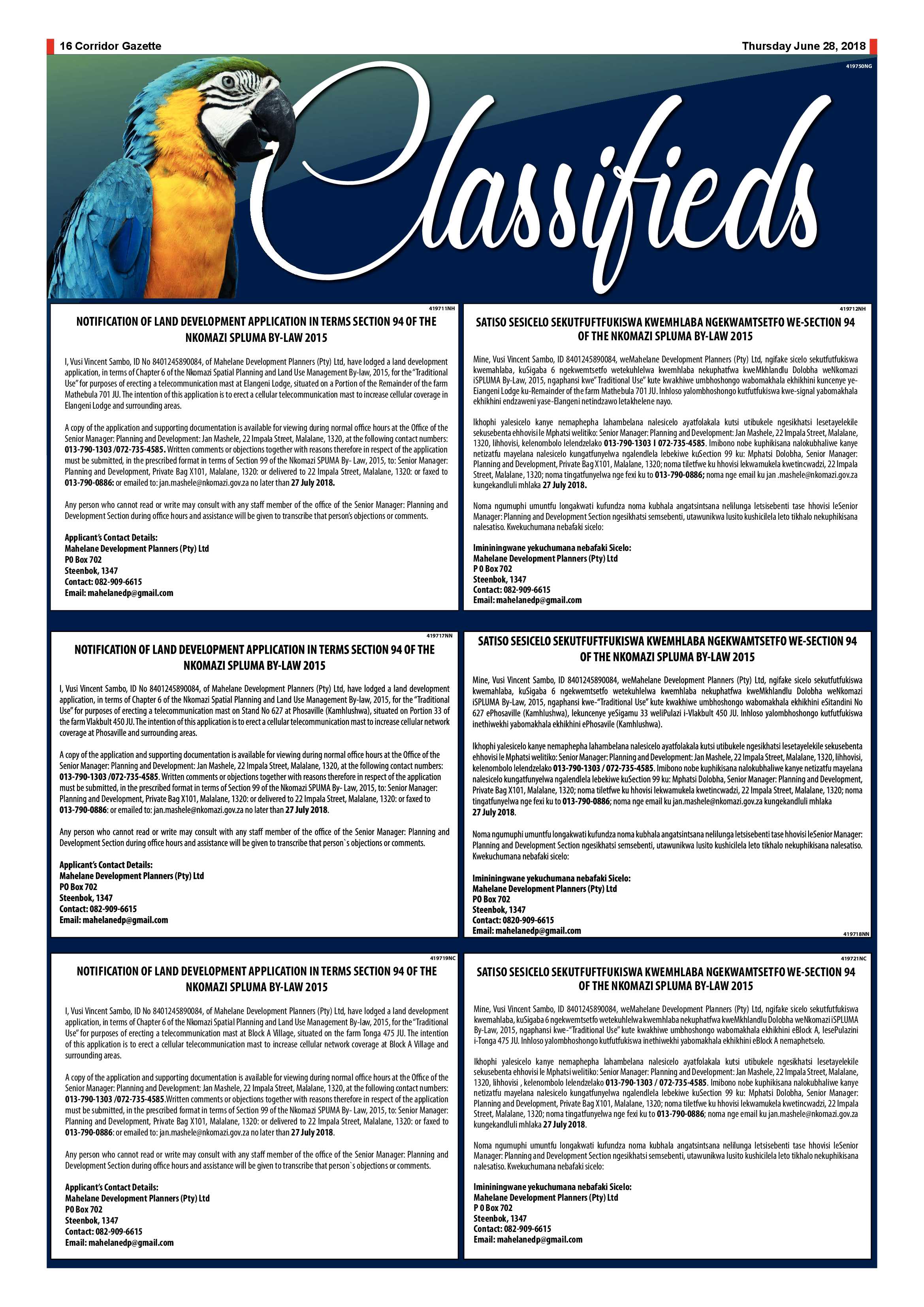 Corridor Gazette 28 June 2018 page 16