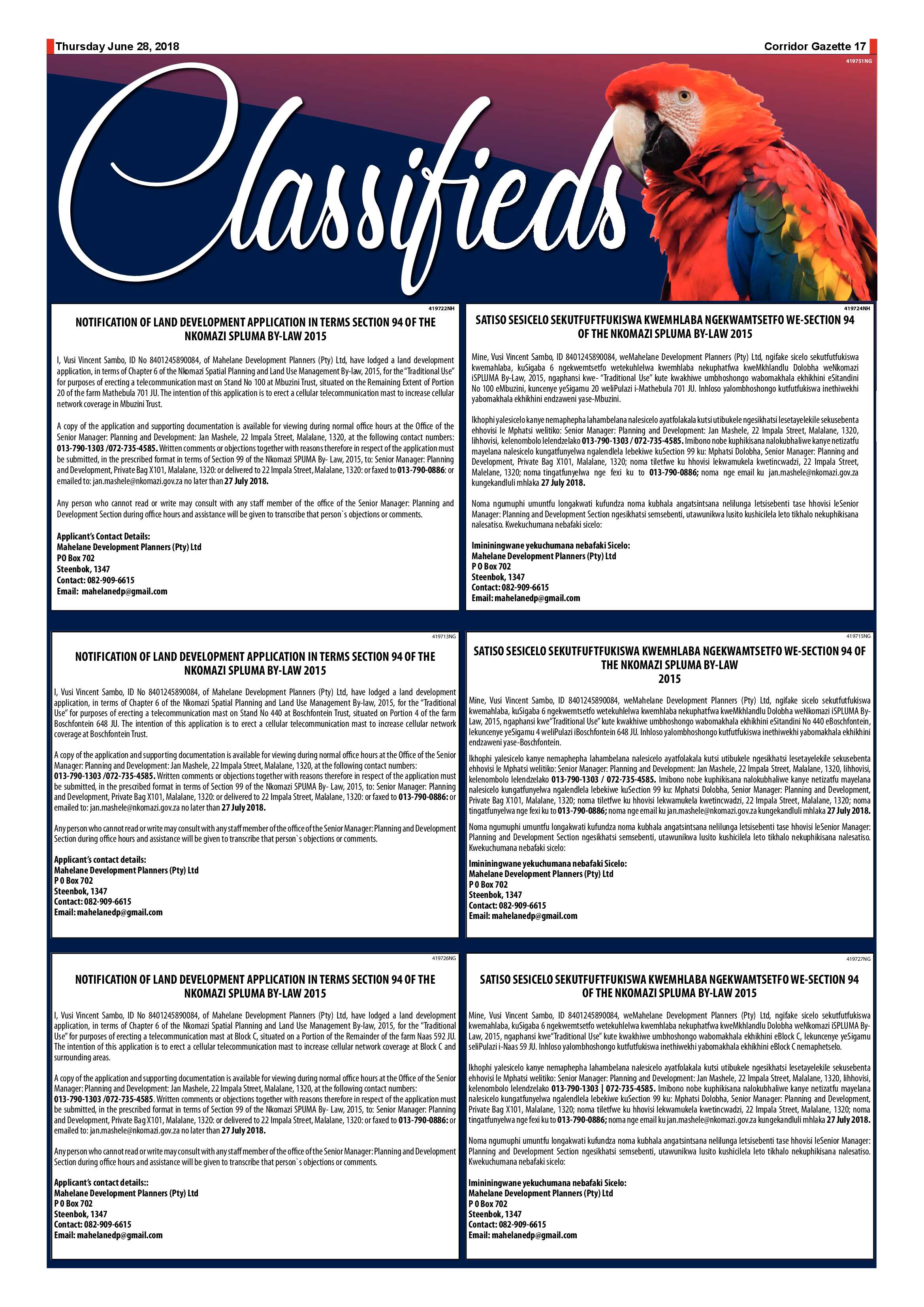 Corridor Gazette 28 June 2018 page 17