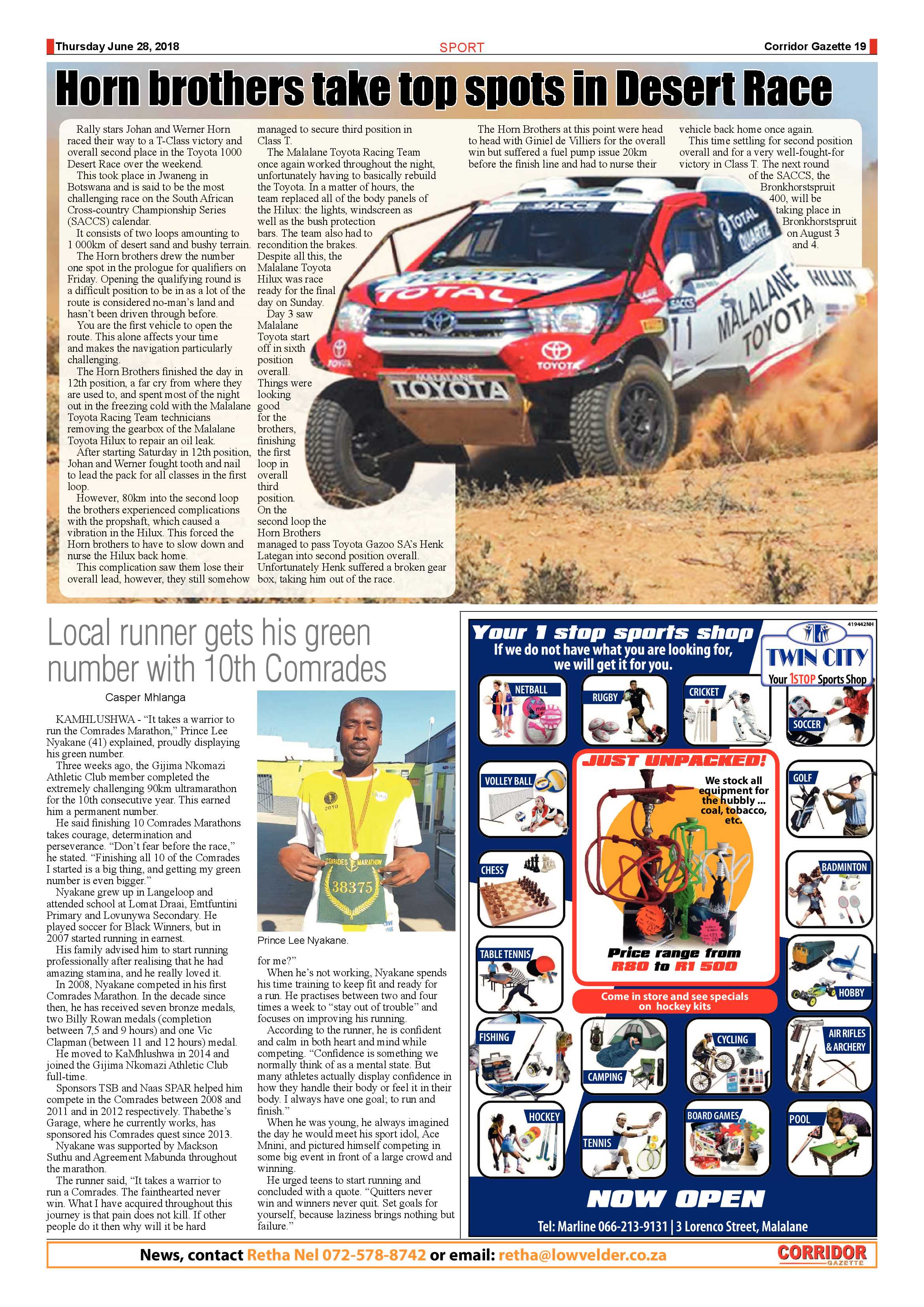 Corridor Gazette 28 June 2018 page 19