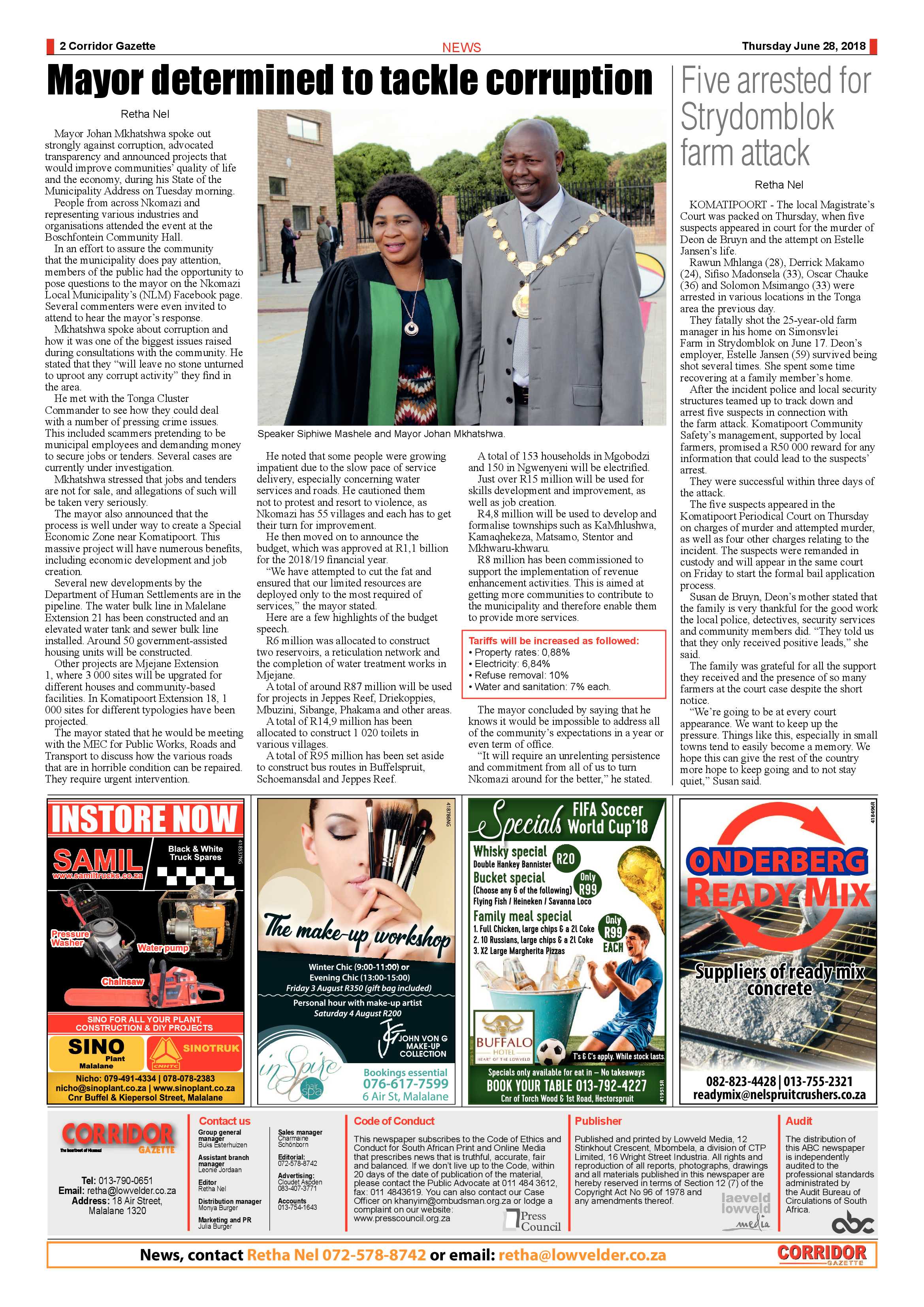 Corridor Gazette 28 June 2018 page 2