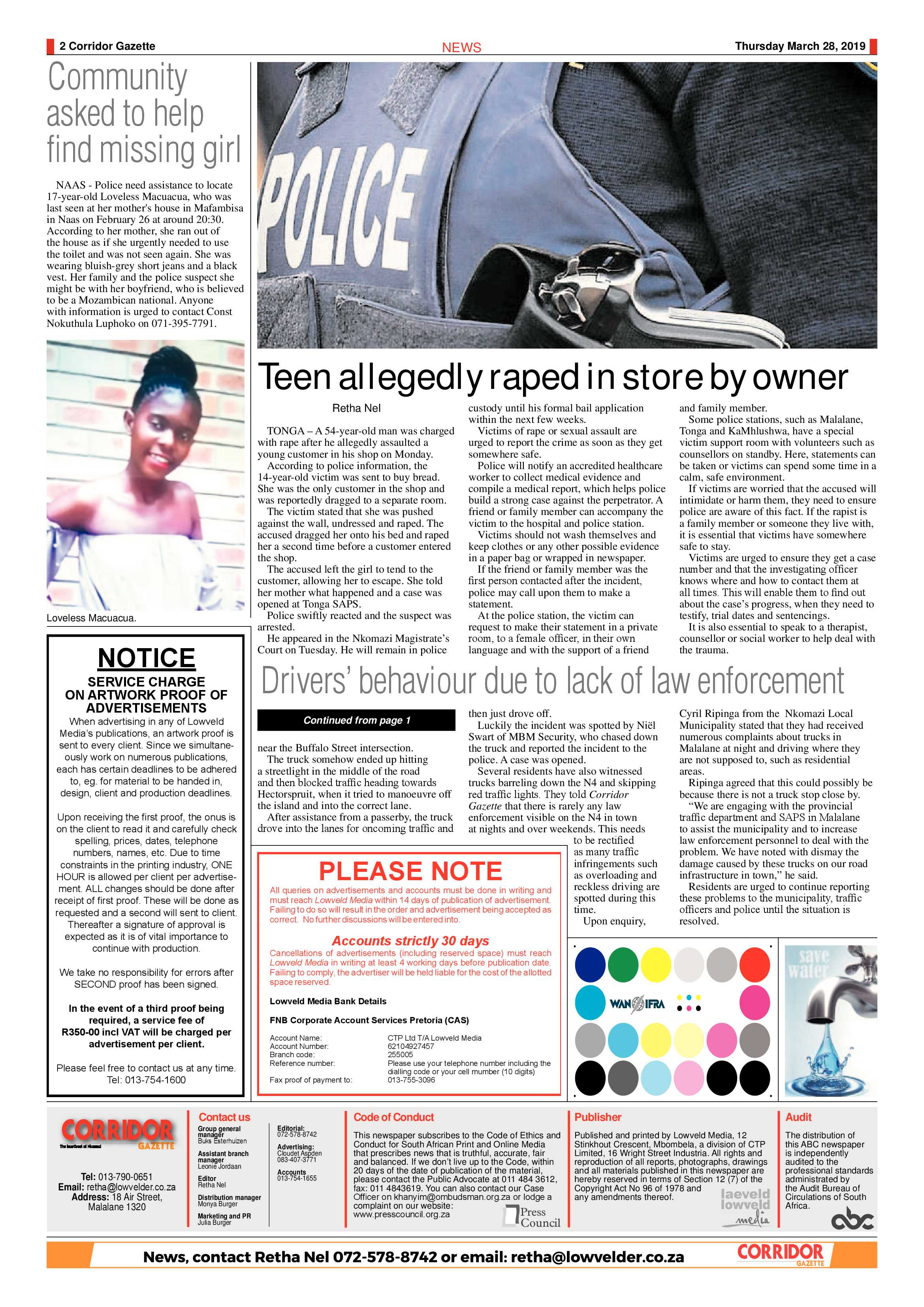 Corridor Gazette 28 March 2019 page 2