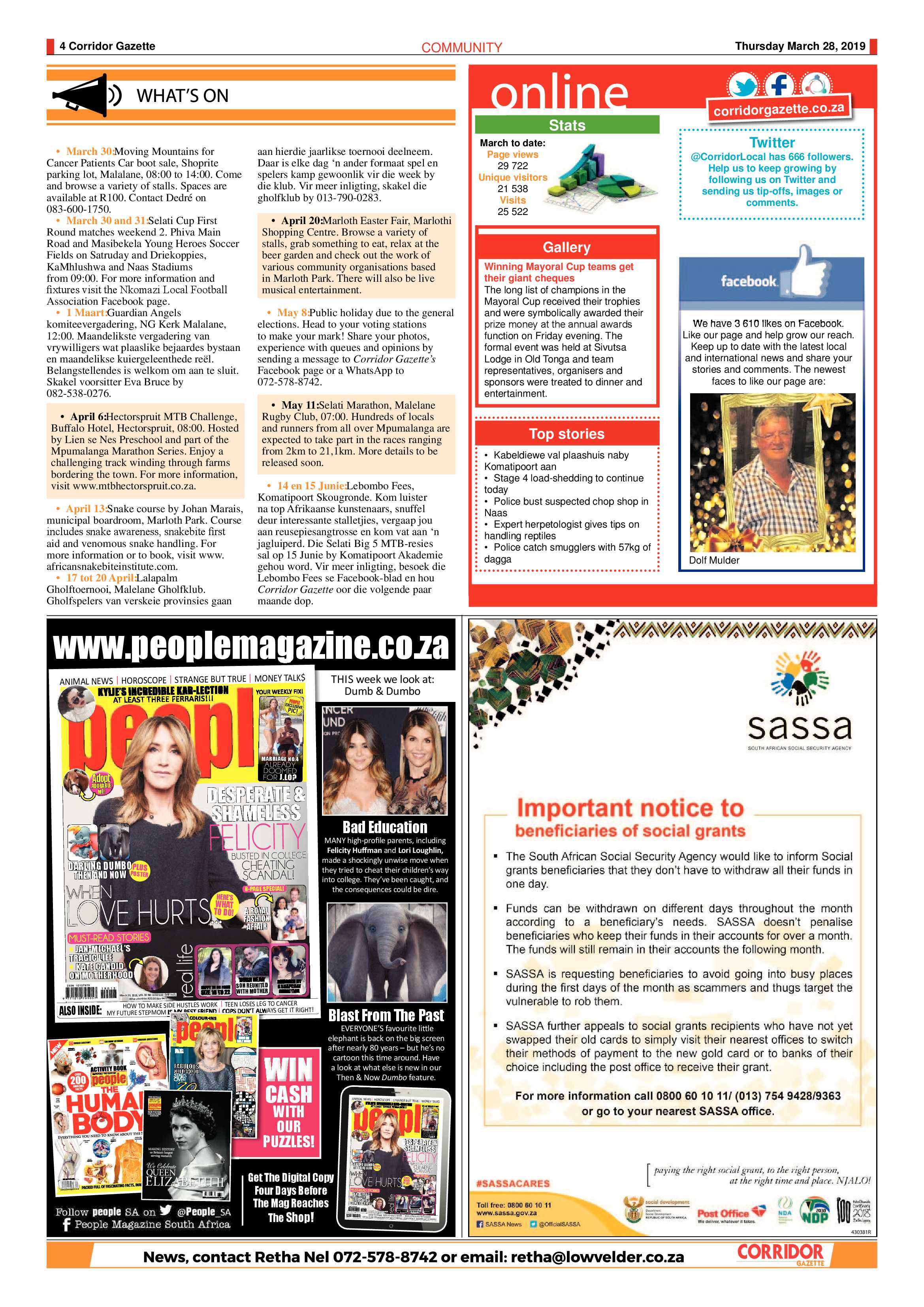 Corridor Gazette 28 March 2019 page 4