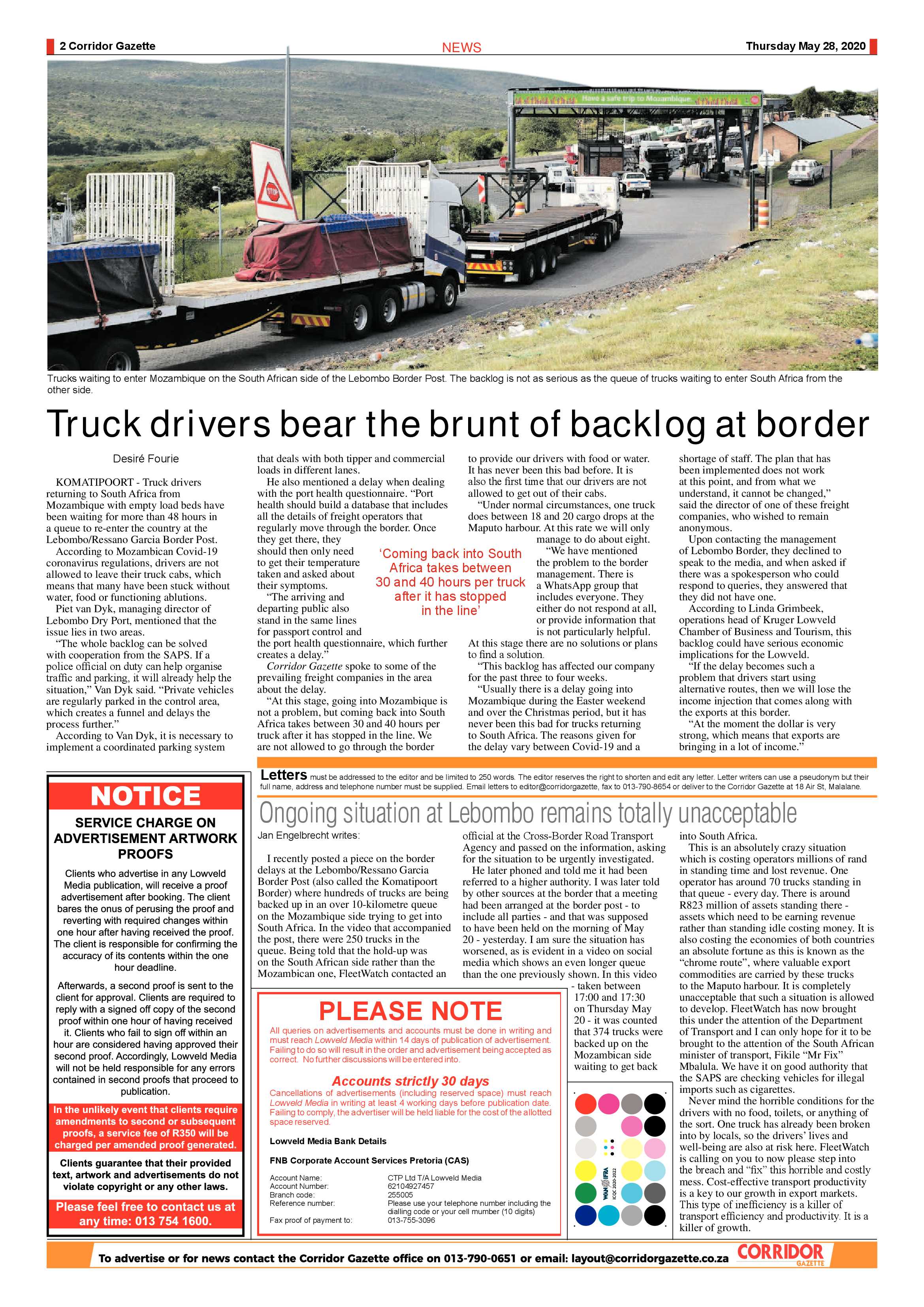 Corridor Gazette 28 May 2020 page 2