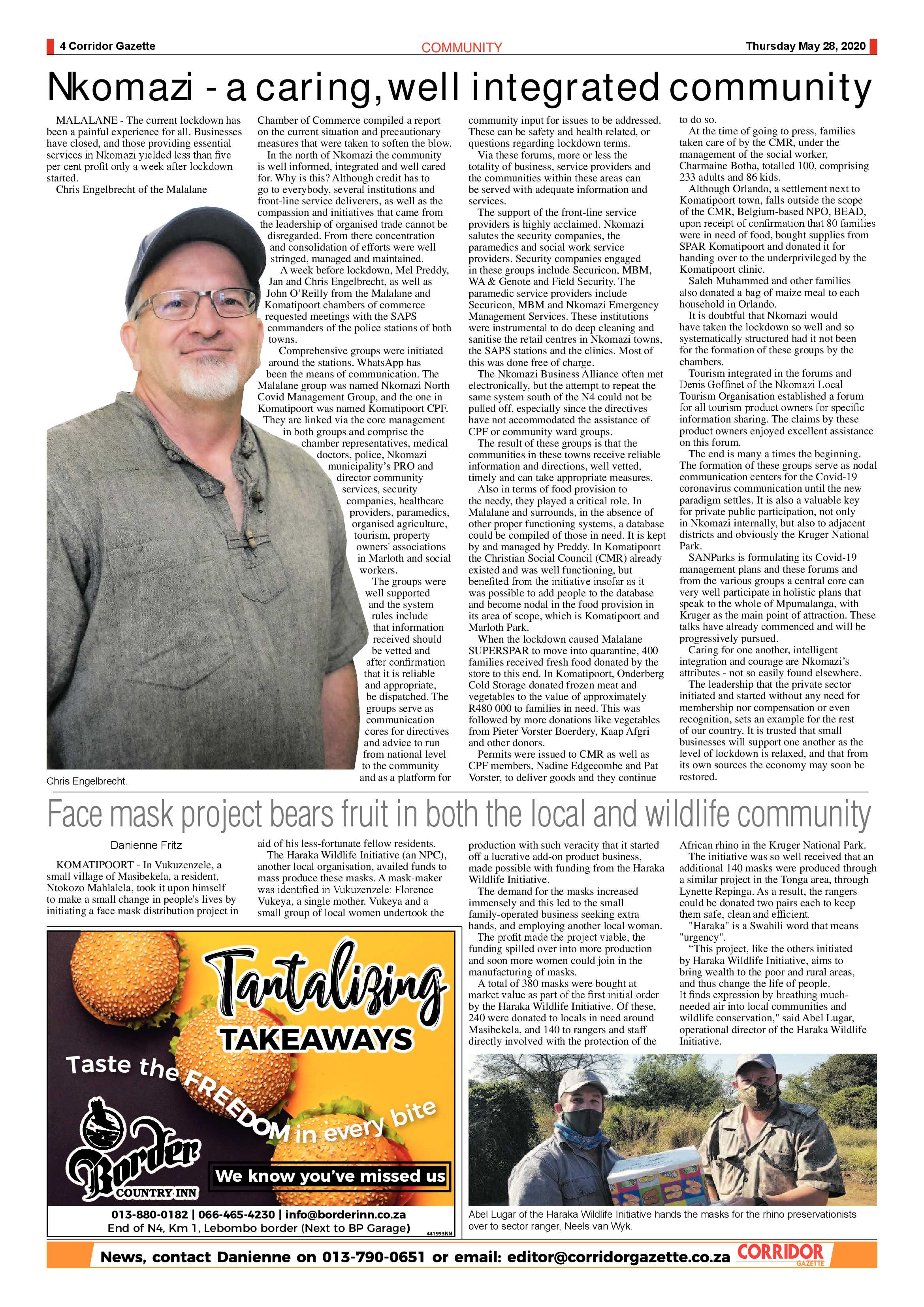 Corridor Gazette 28 May 2020 page 4