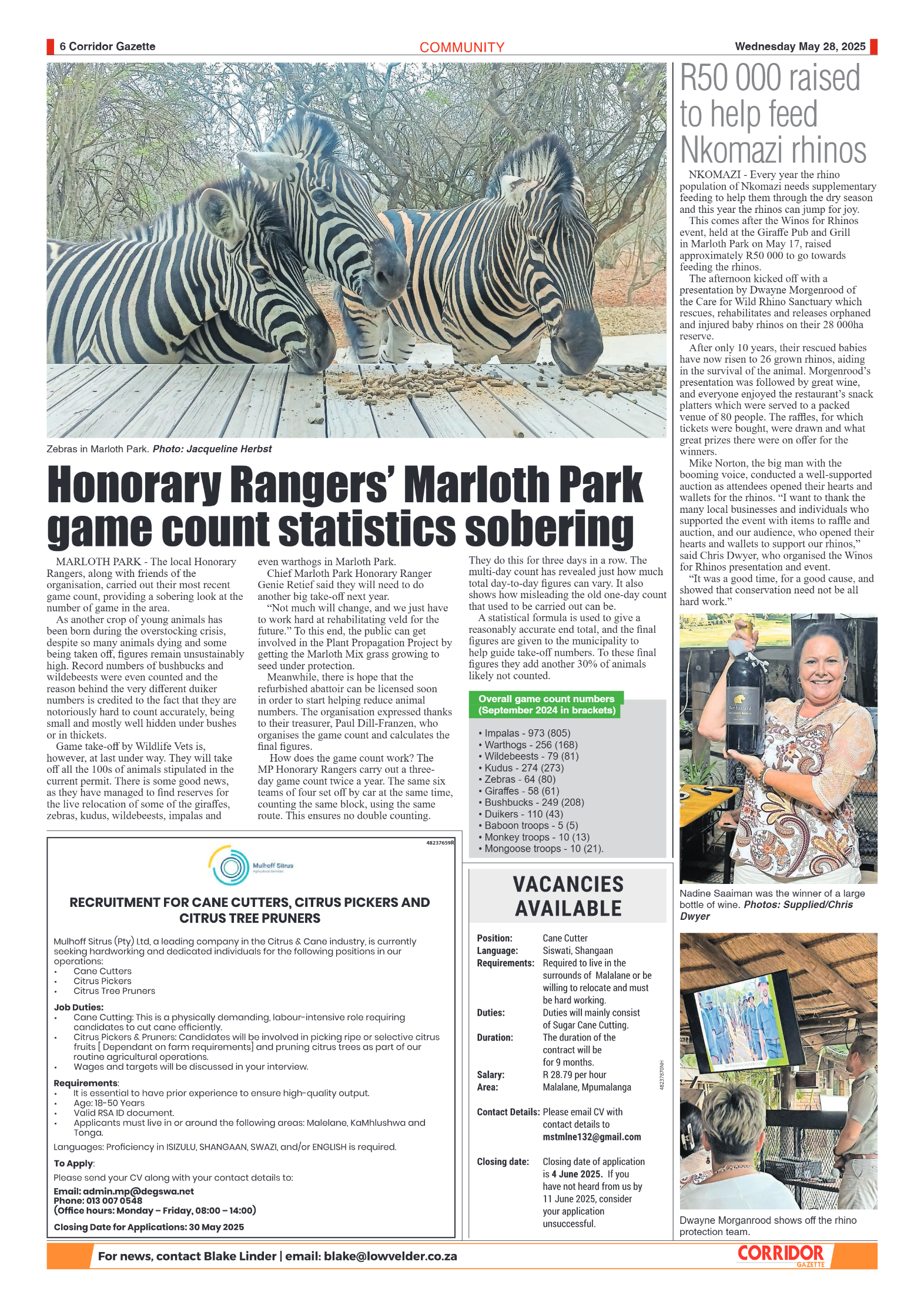 Corridor Gazette 28 May 2025 page 6