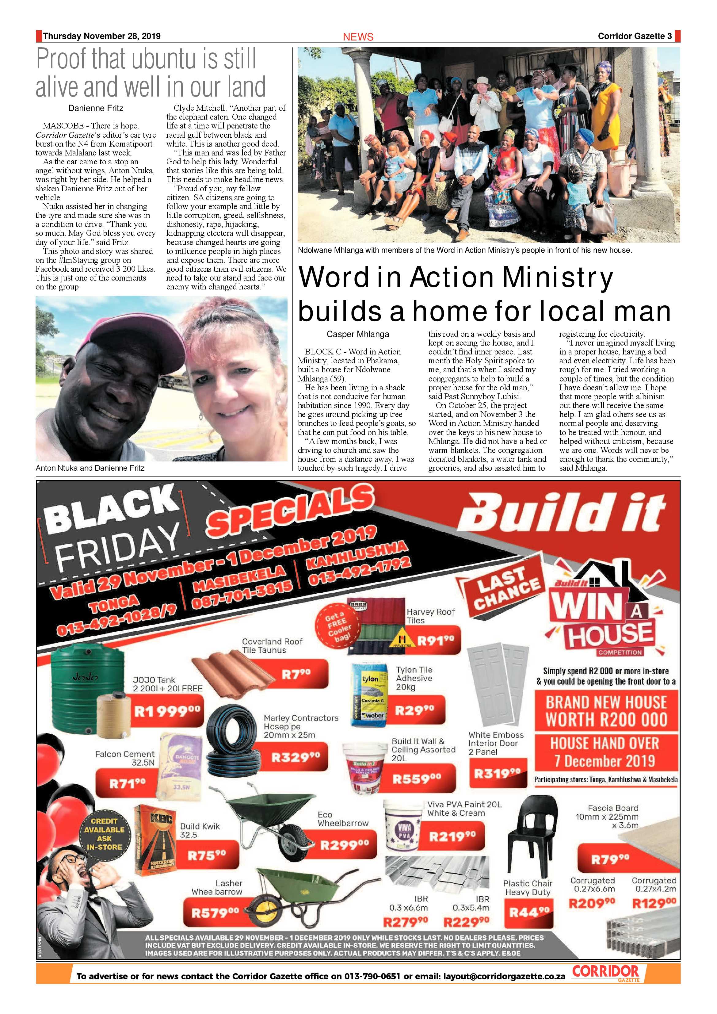 Corridor Gazette 28 November 2019 page 3