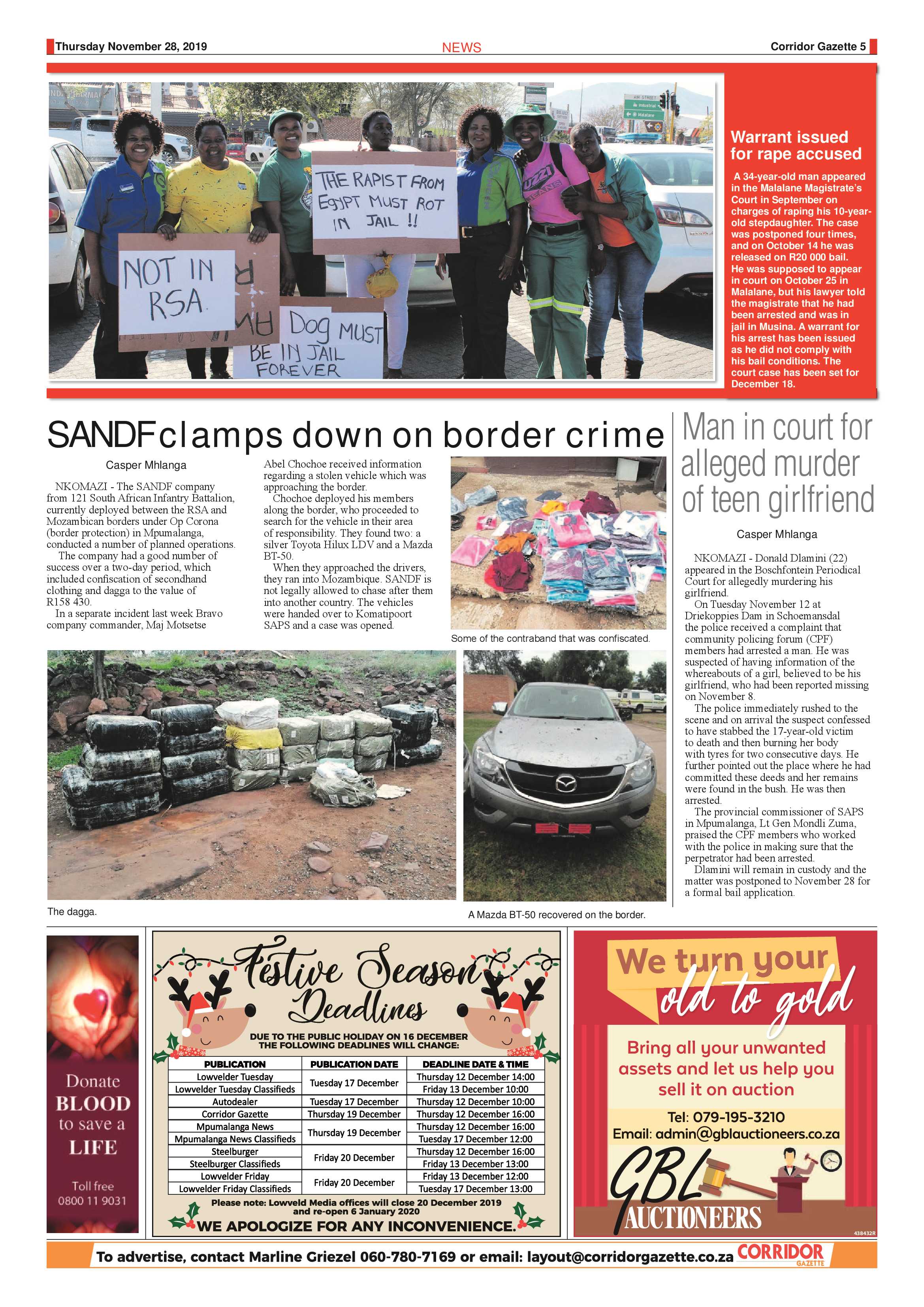 Corridor Gazette 28 November 2019 page 5