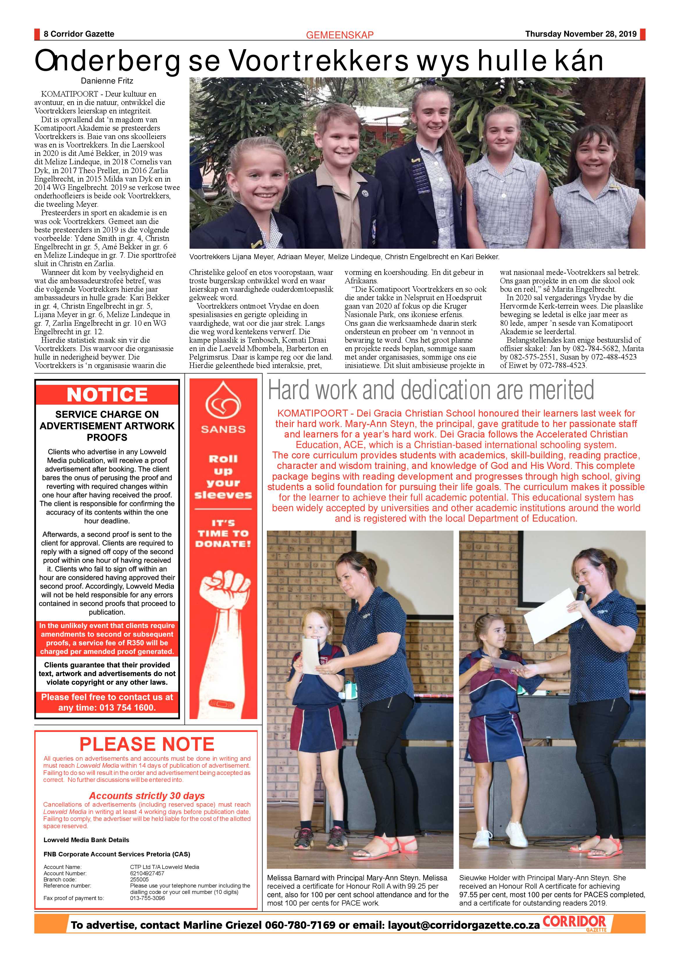 Corridor Gazette 28 November 2019 page 8