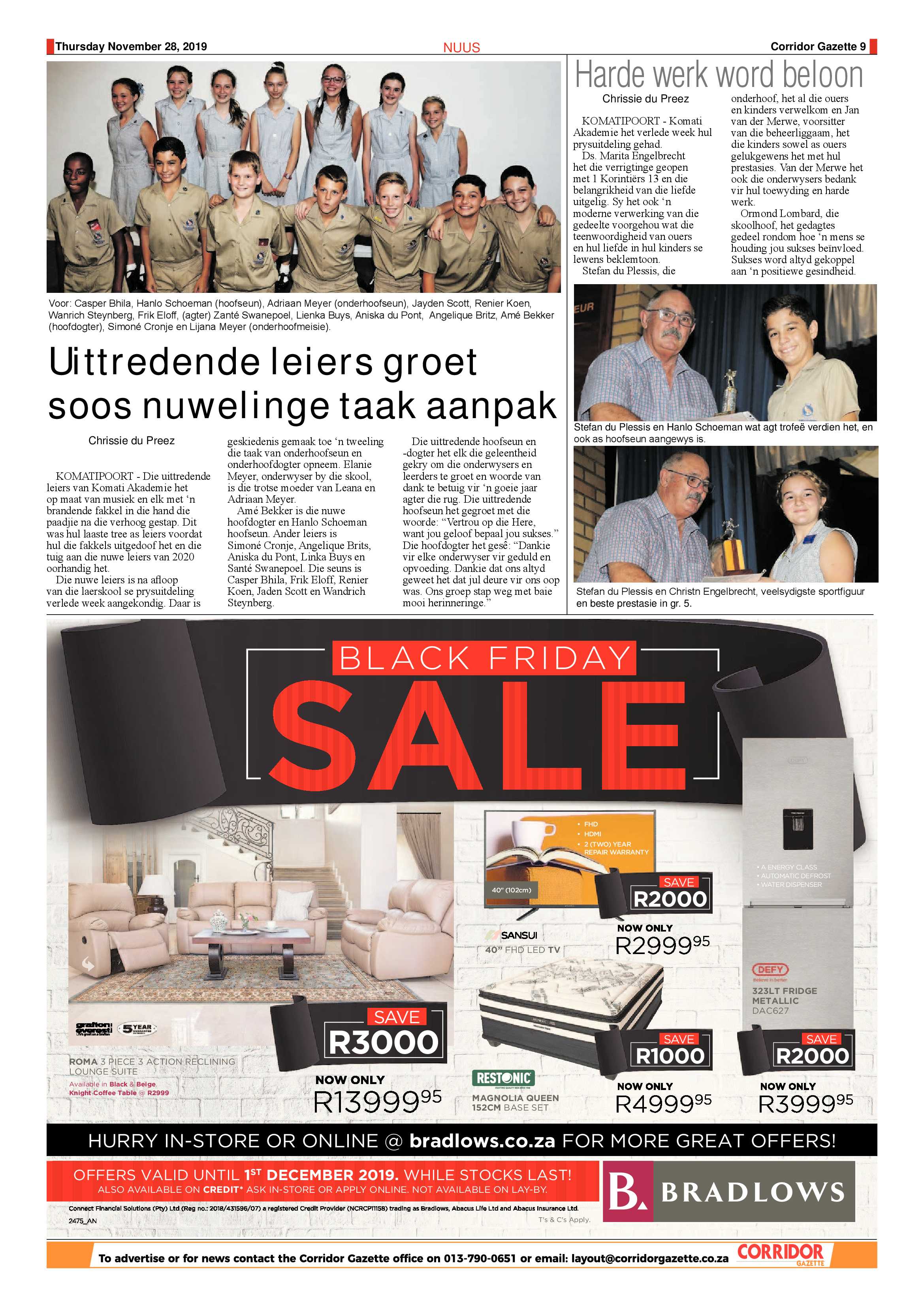 Corridor Gazette 28 November 2019 page 9