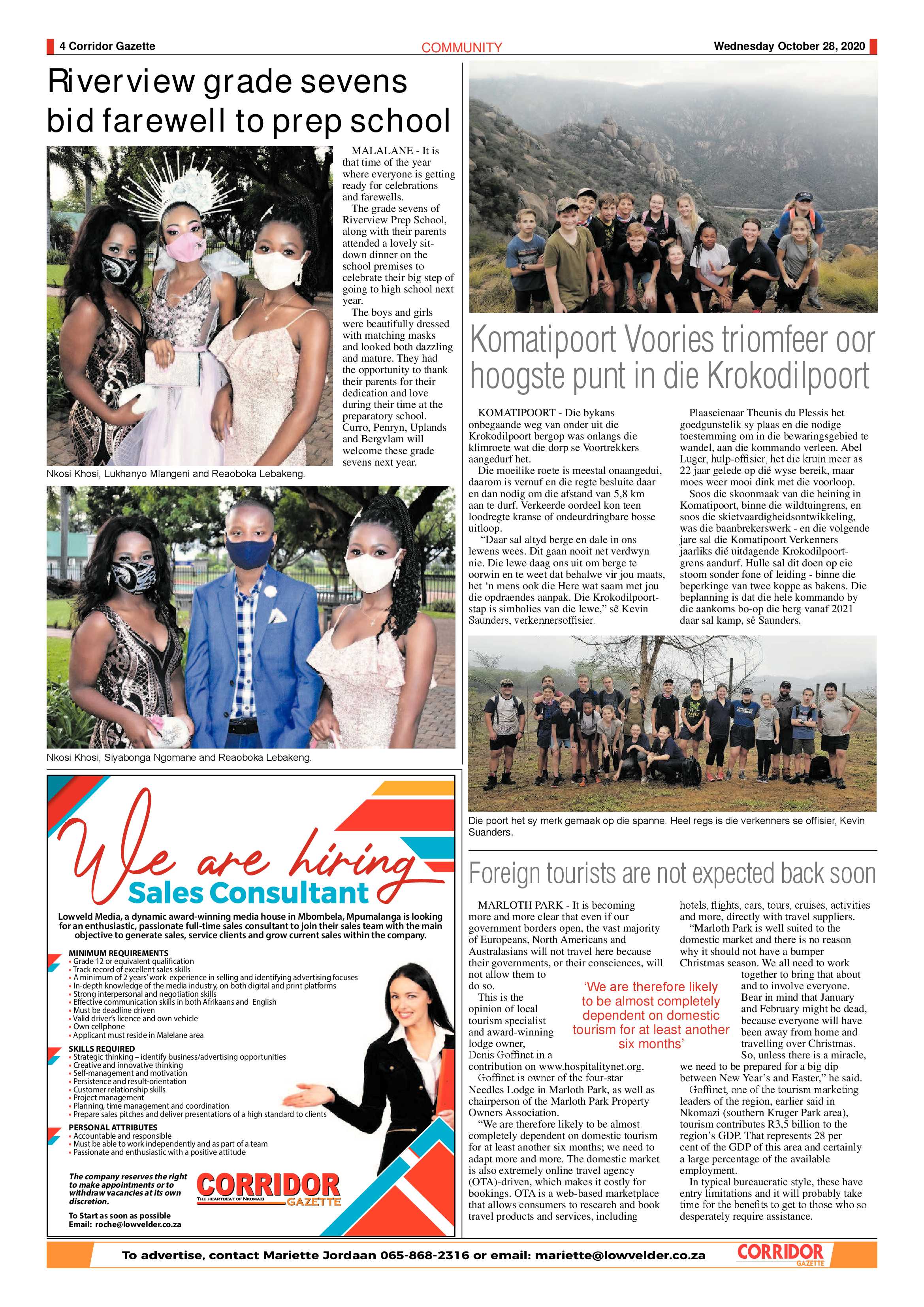 Corridor Gazette 28 October 2020 page 4