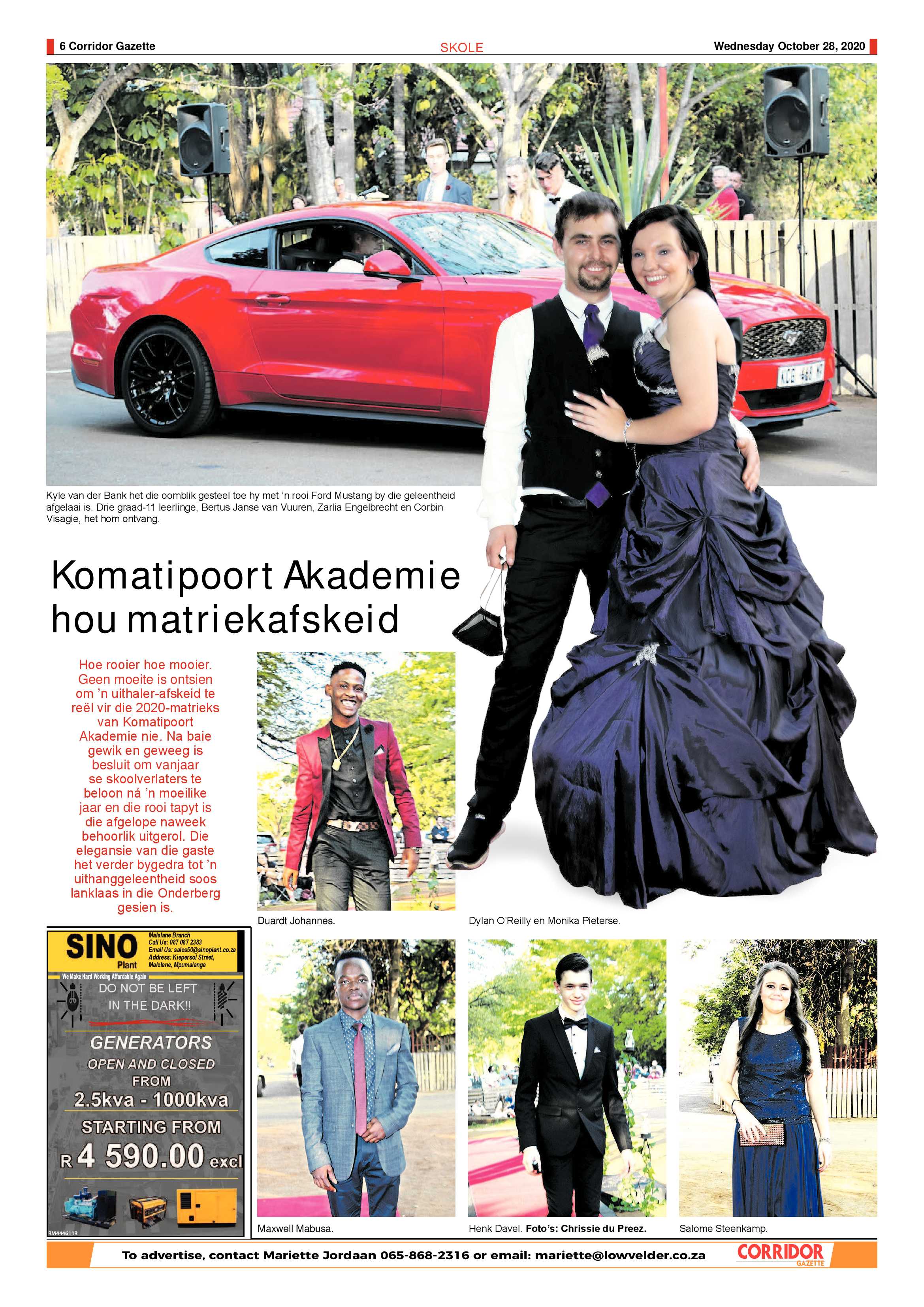 Corridor Gazette 28 October 2020 page 6