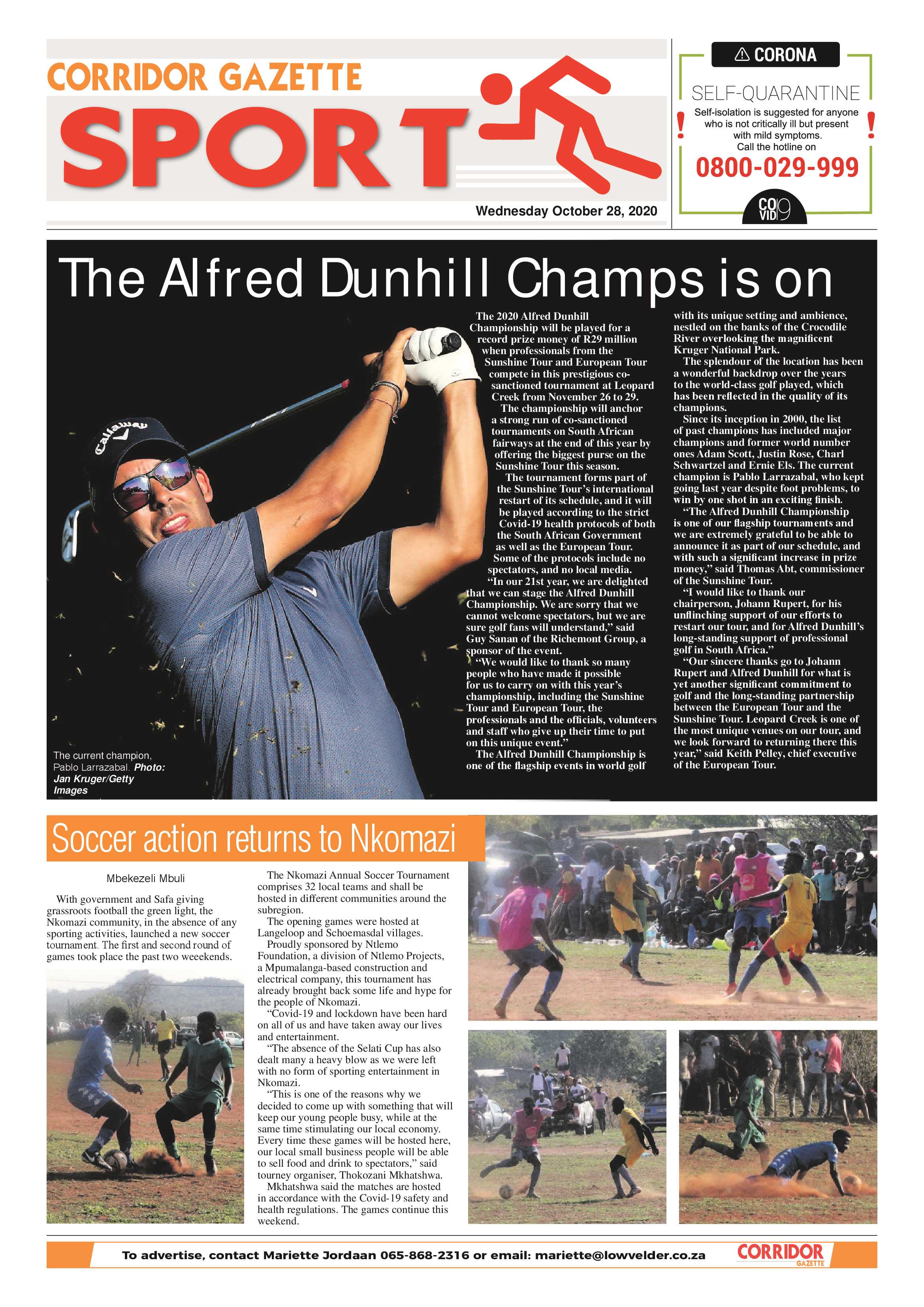 Corridor Gazette 28 October 2020 page 8